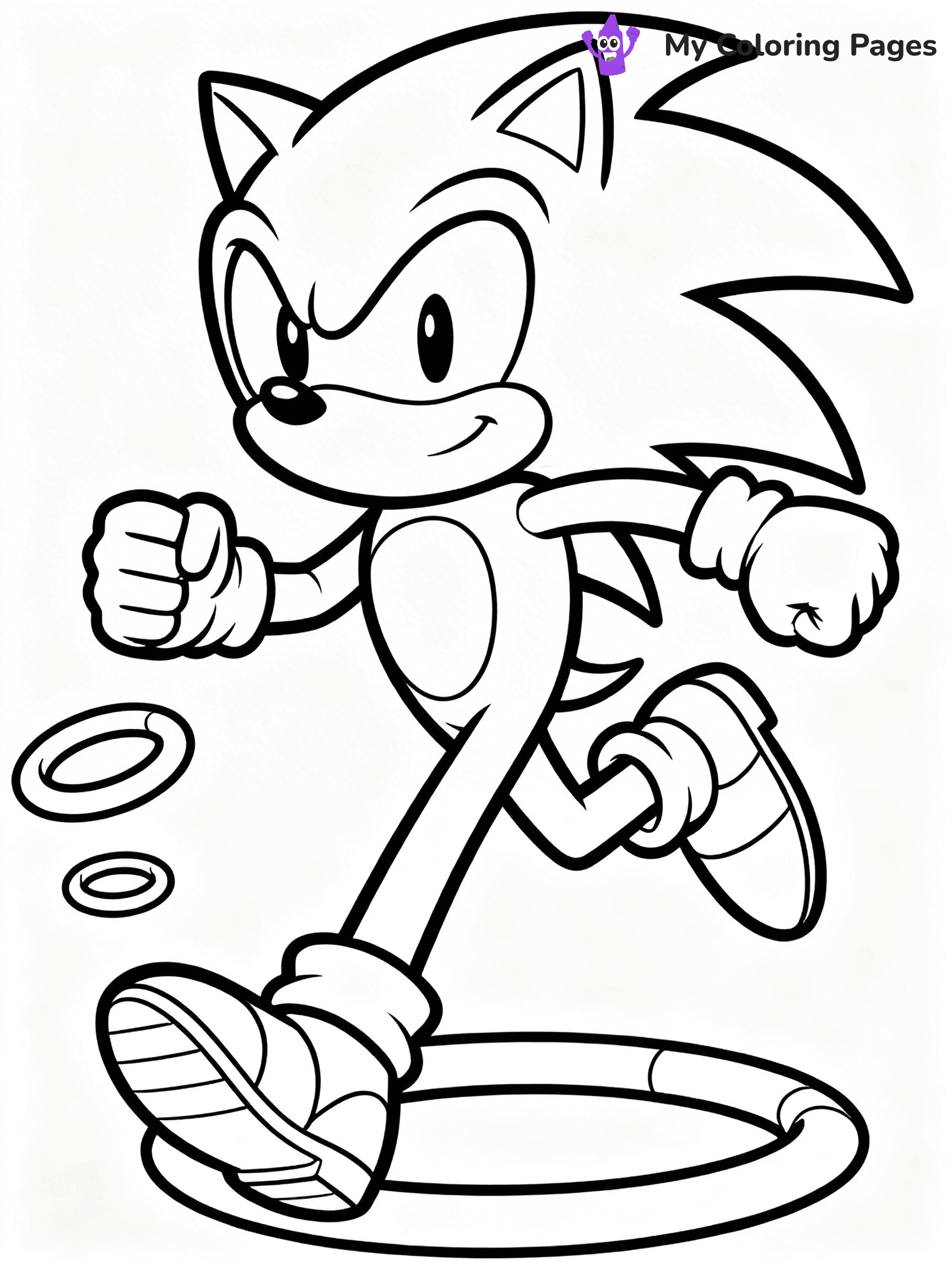 Hyper Sonic Coloring Pages - 16