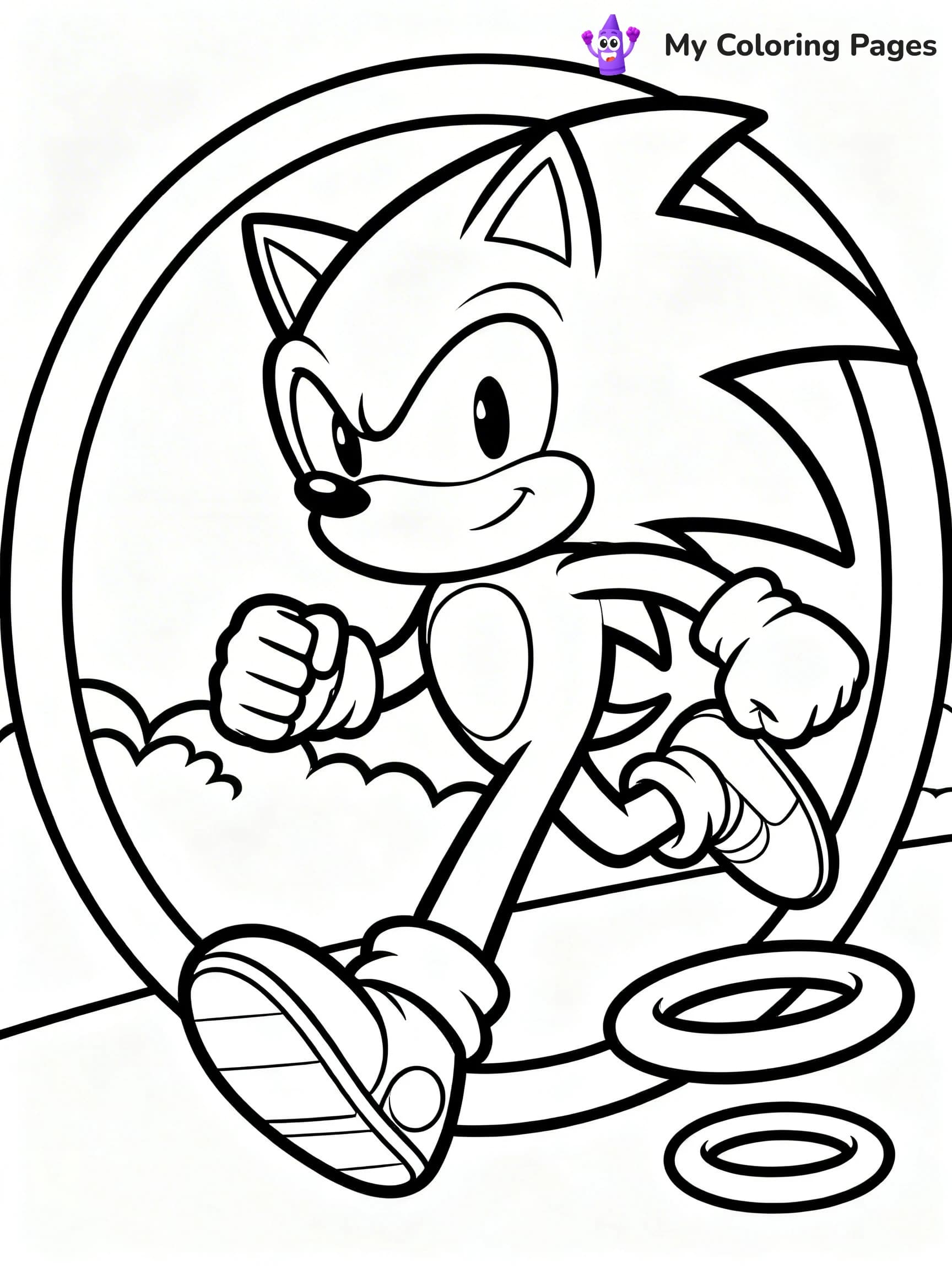 Hyper Sonic Coloring Pages - 21