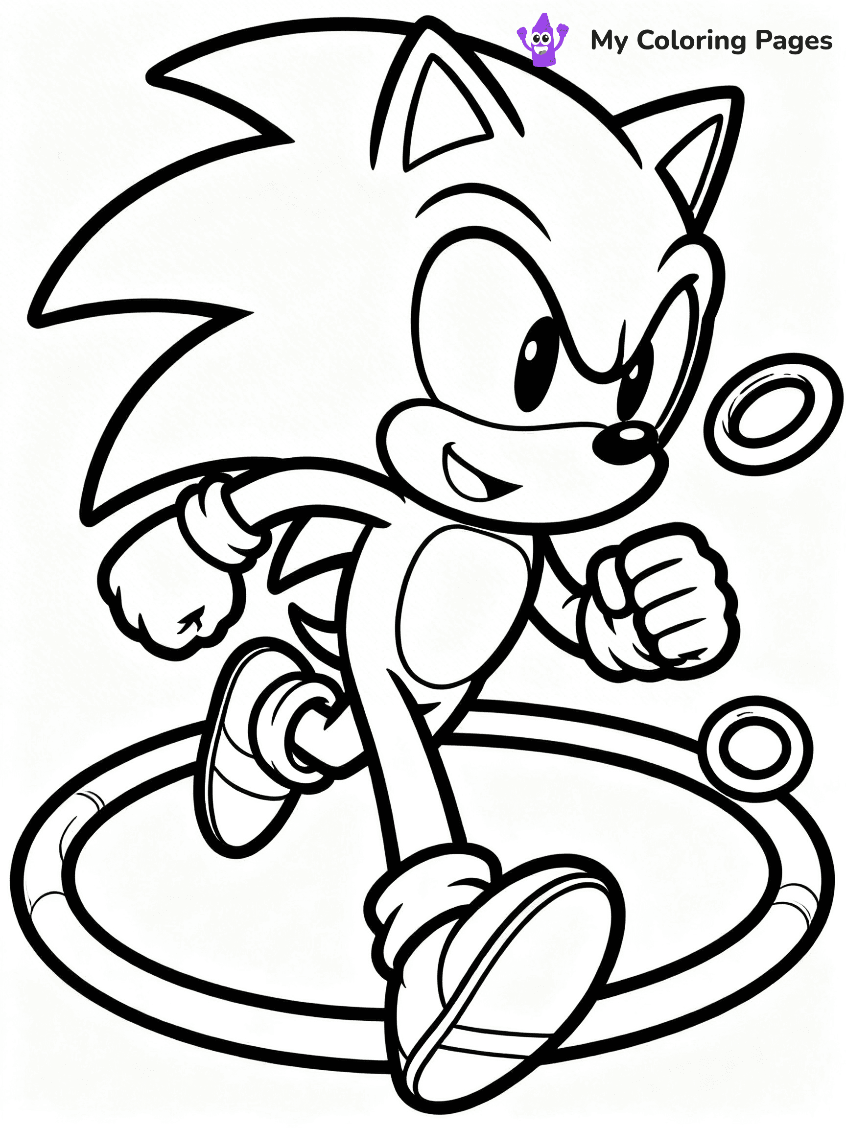 Hyper Sonic Coloring Pages - 13