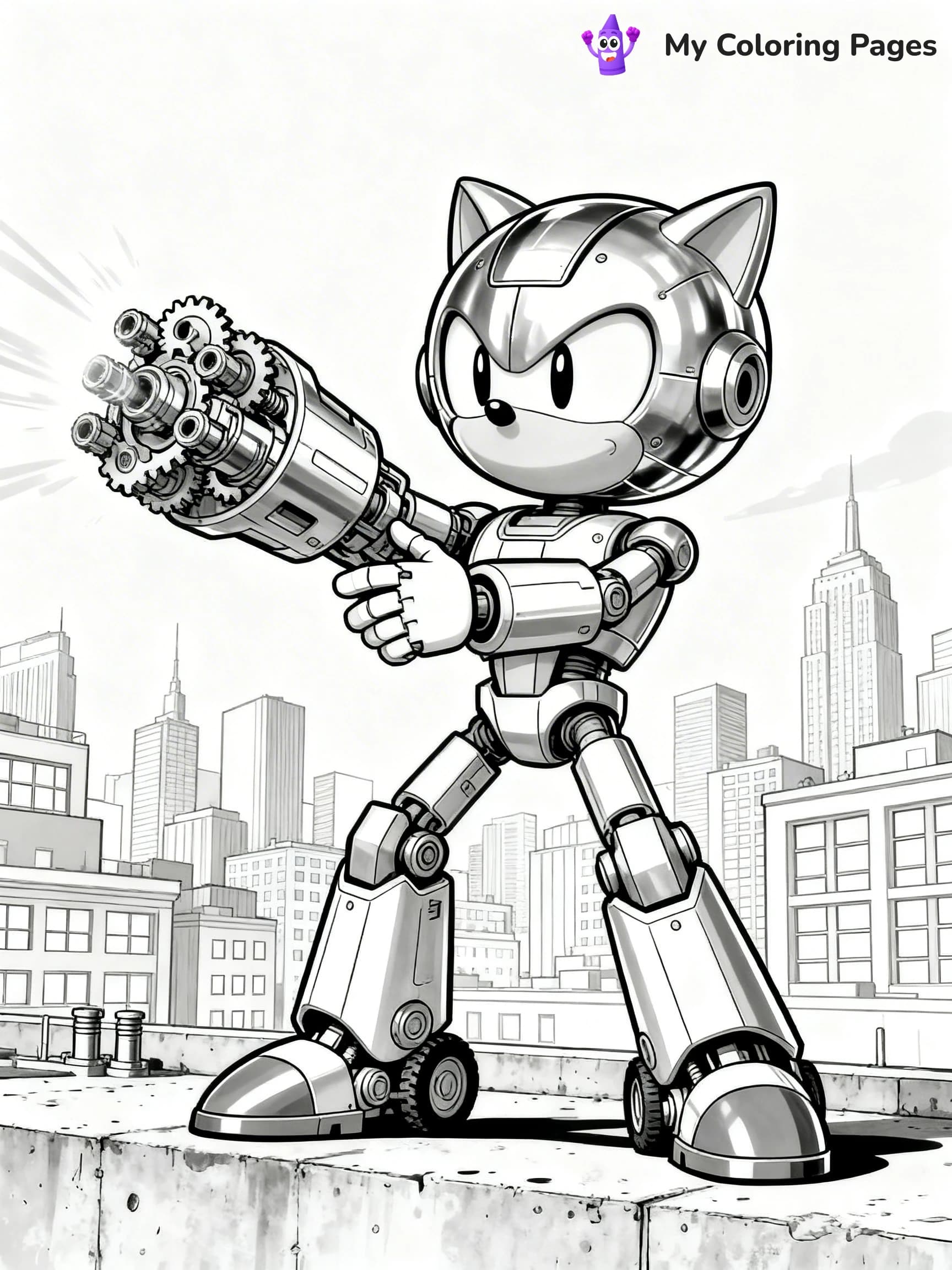 Hyper Sonic Coloring Pages - 18