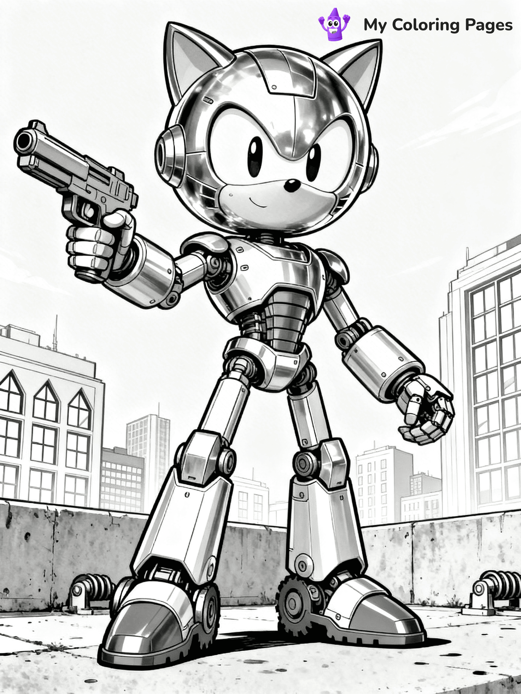 Hyper Sonic Coloring Pages - 9