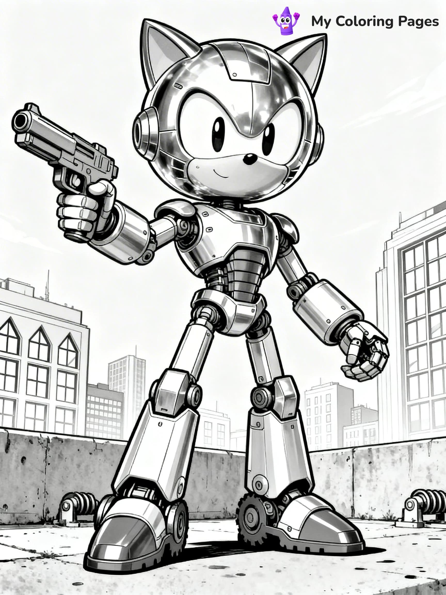 Hyper Sonic Coloring Pages - 15