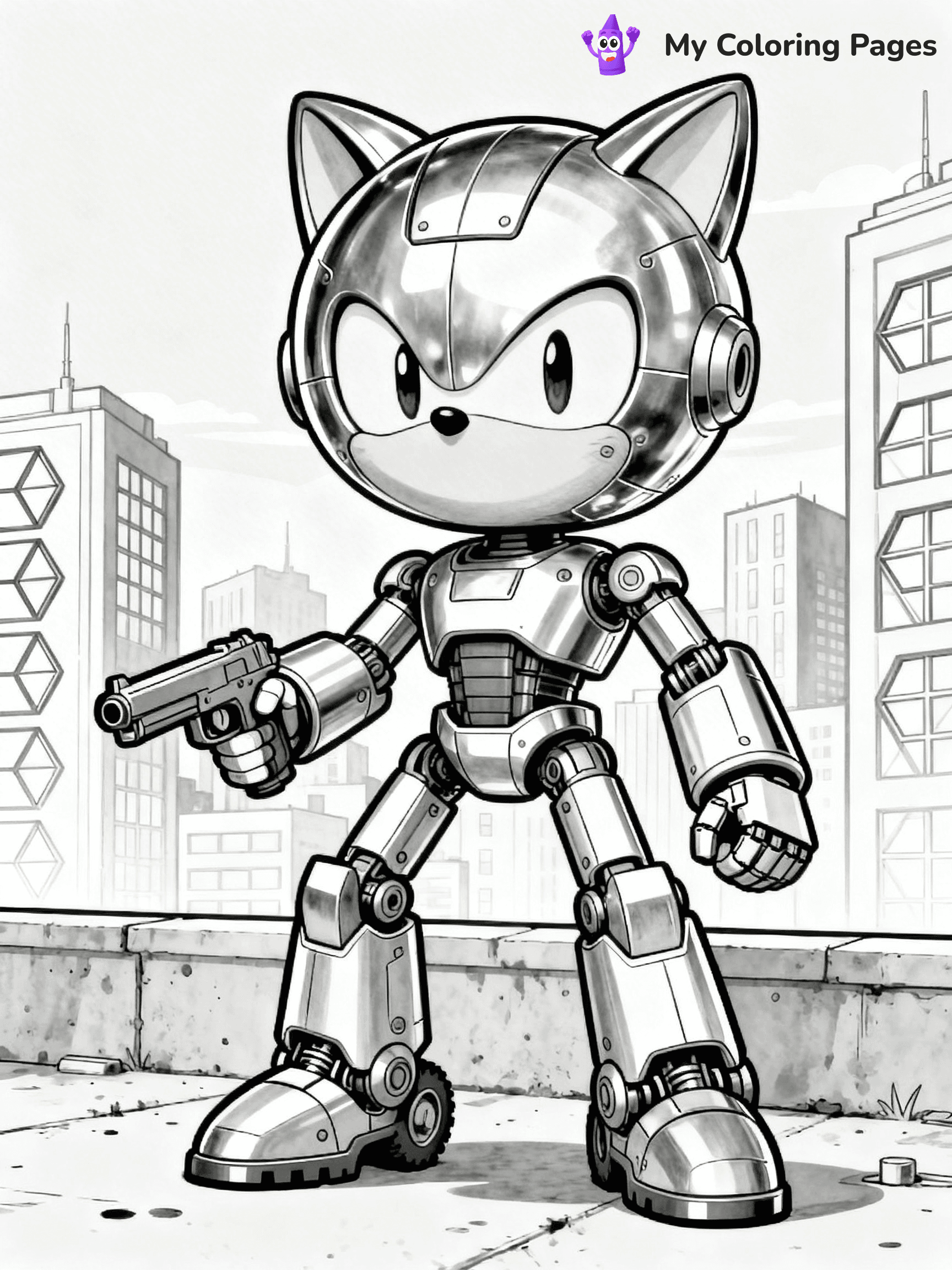 Hyper Sonic Coloring Pages - 8
