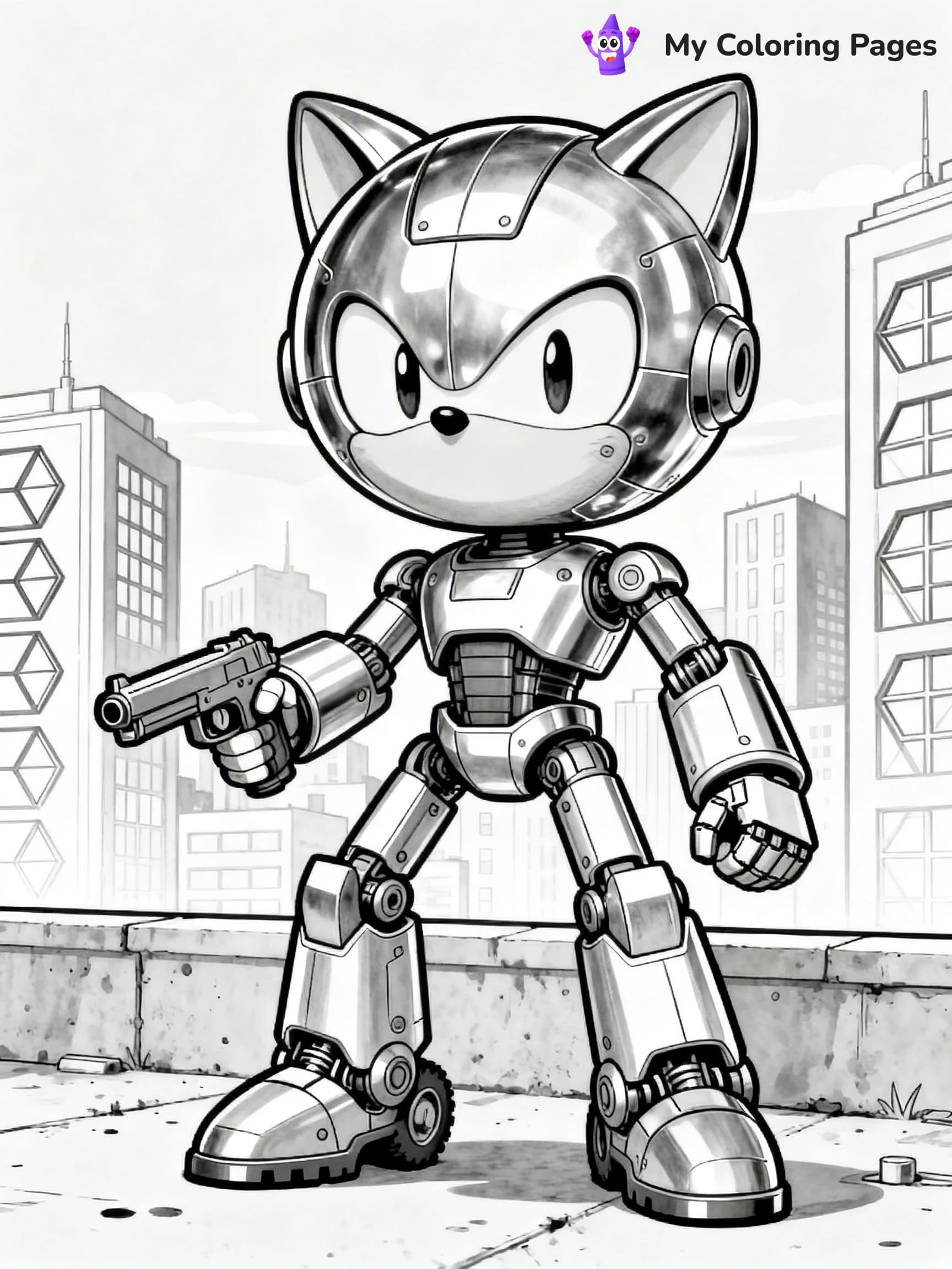 Hyper Sonic Coloring Pages - 14