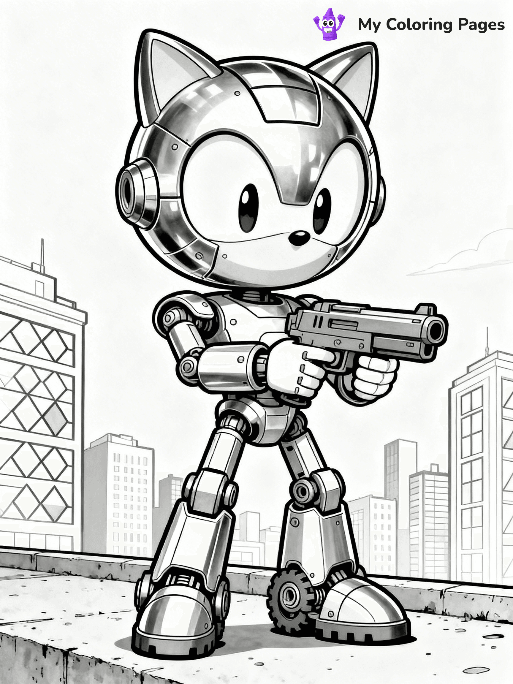 Hyper Sonic Coloring Pages - 7