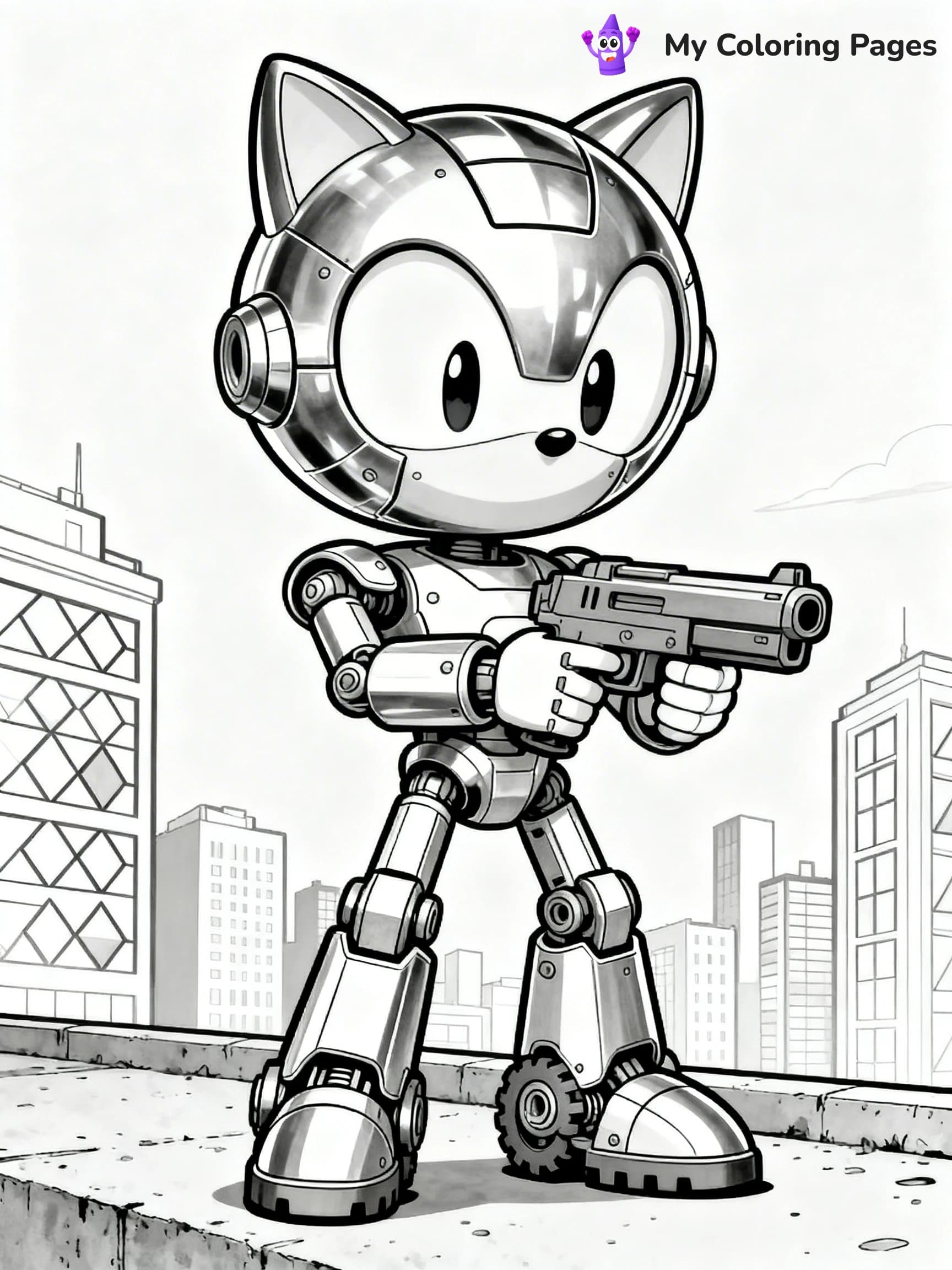 Hyper Sonic Coloring Pages - 13