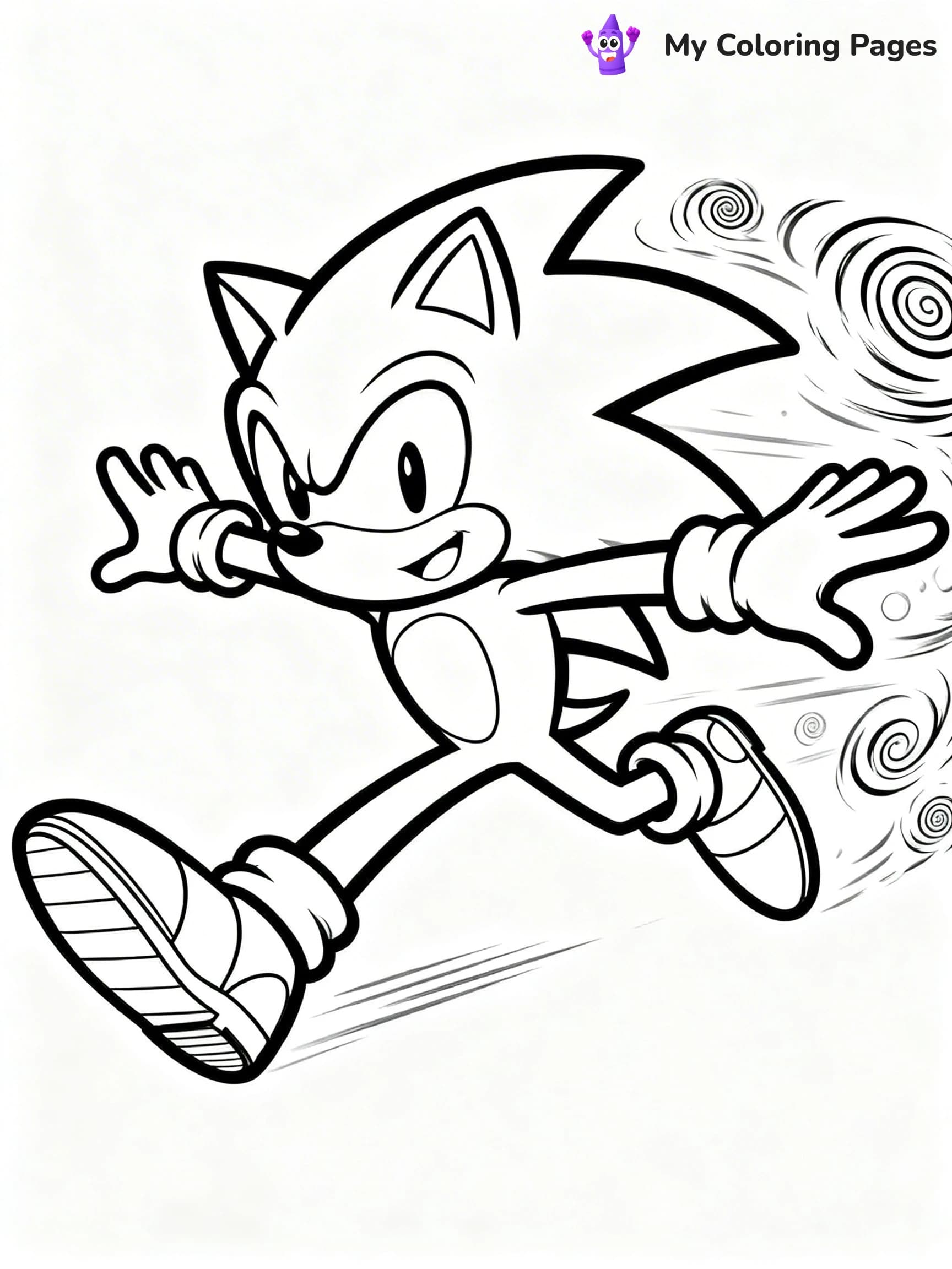 Hyper Sonic Coloring Pages - 2