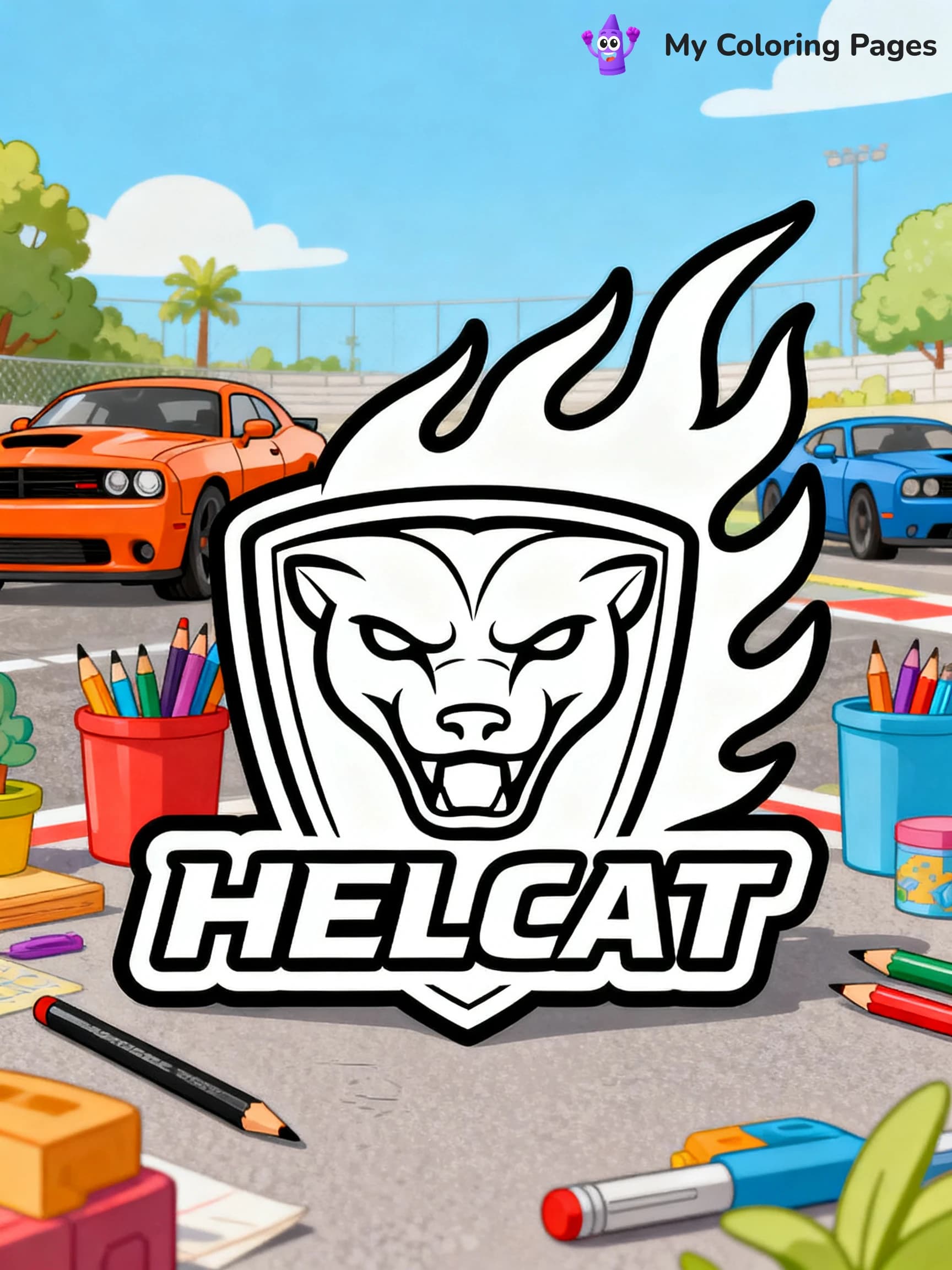 Hellcat Coloring Pages - 3