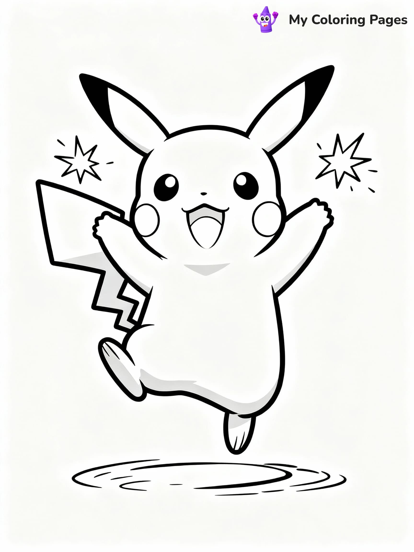 Pikachu Coloring Pages - 8