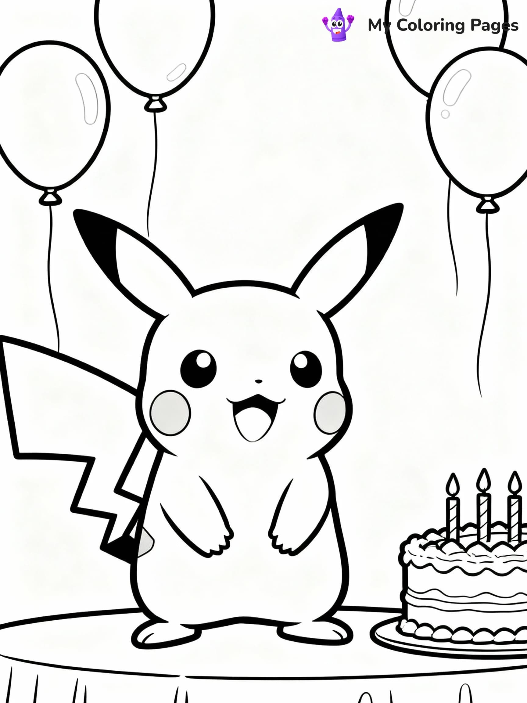 Pikachu Coloring Pages - 3