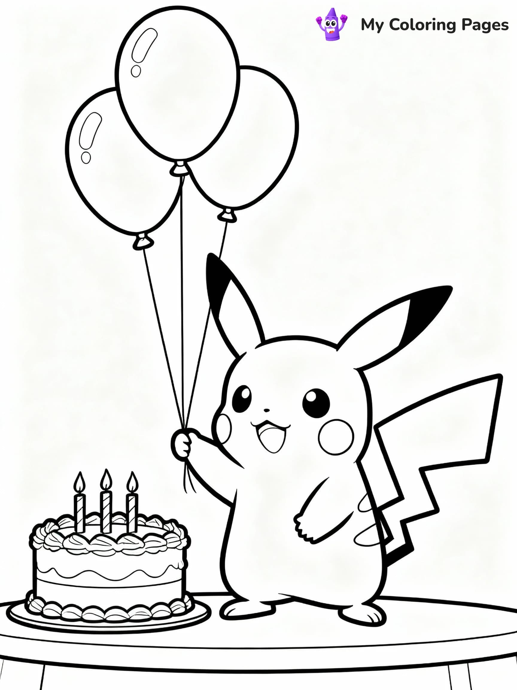 Pikachu Coloring Pages - 1