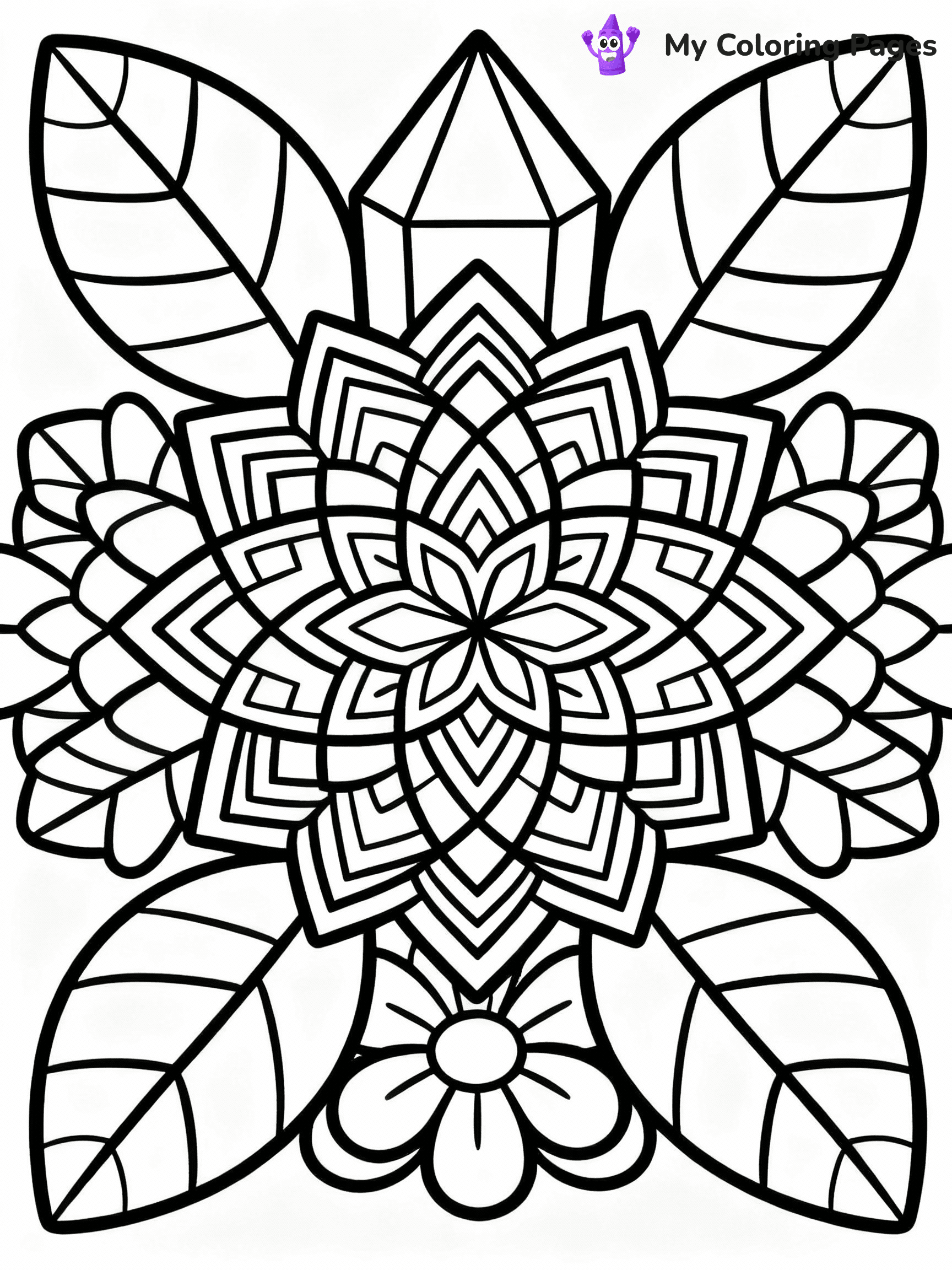 Crystal Coloring Pages - 23