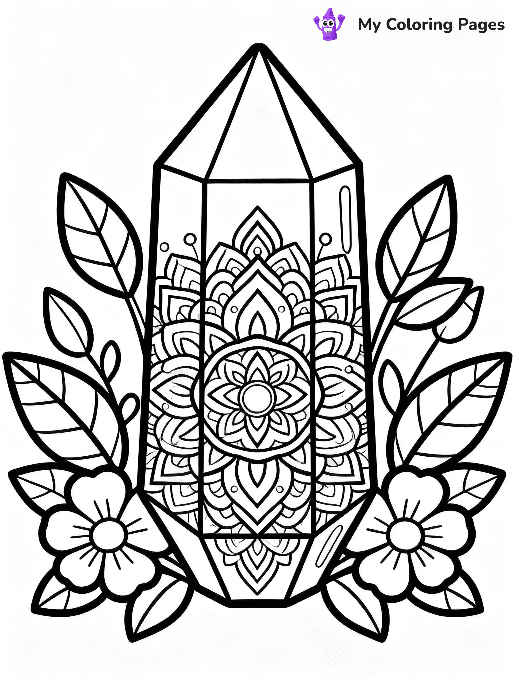 Crystal Coloring Pages - 21
