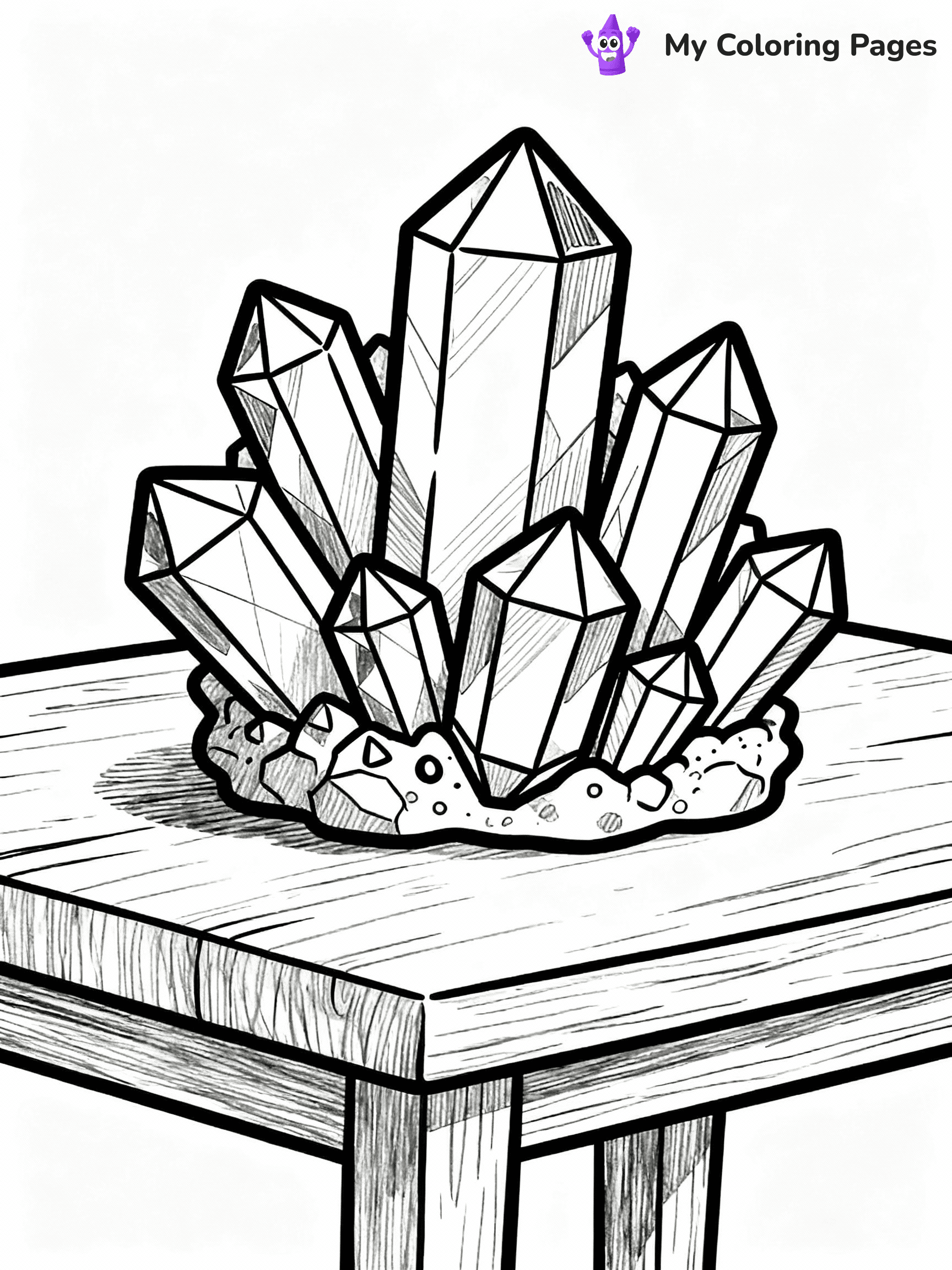 Crystal Coloring Pages - 18