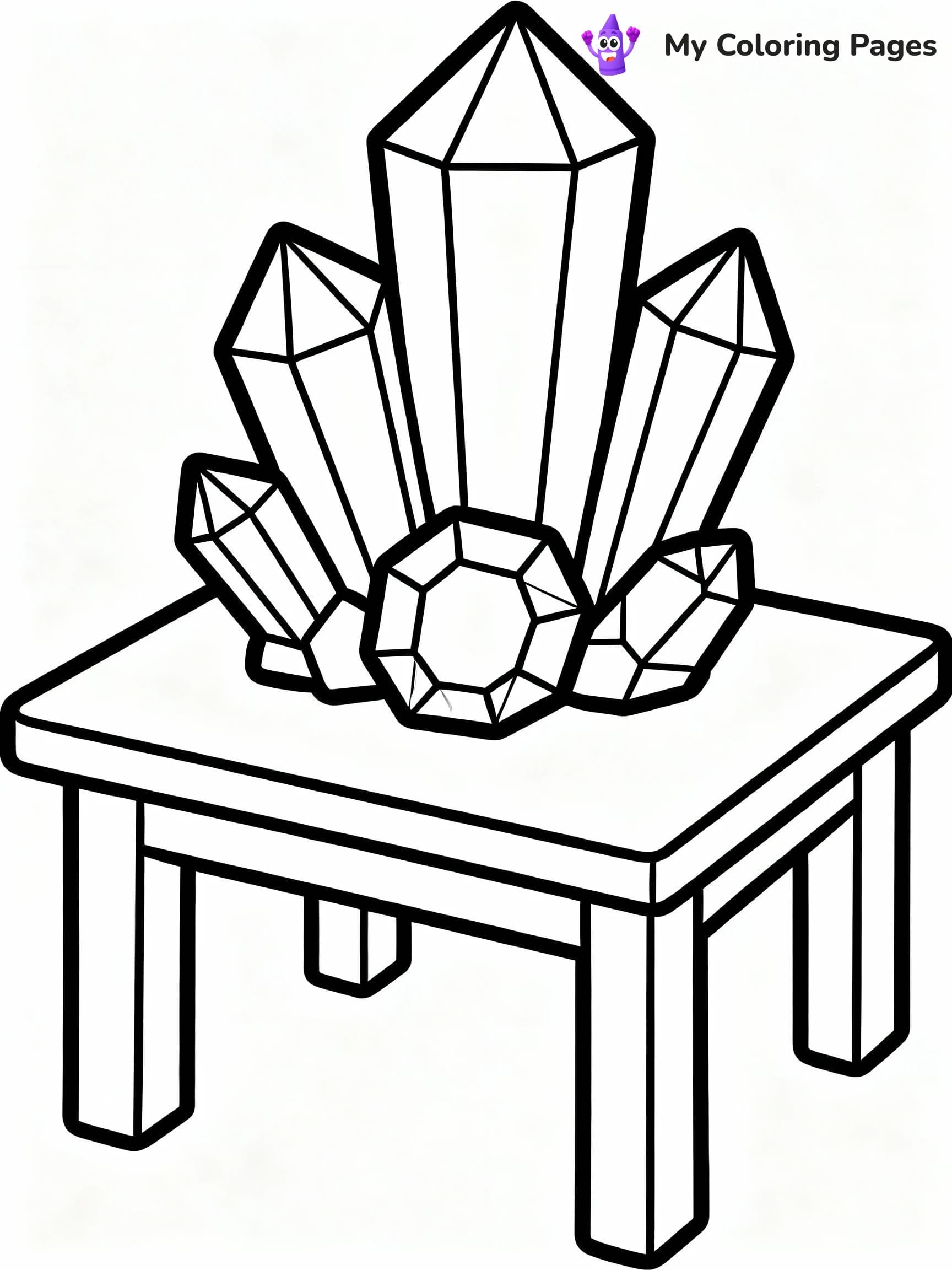Crystal Coloring Pages - 16
