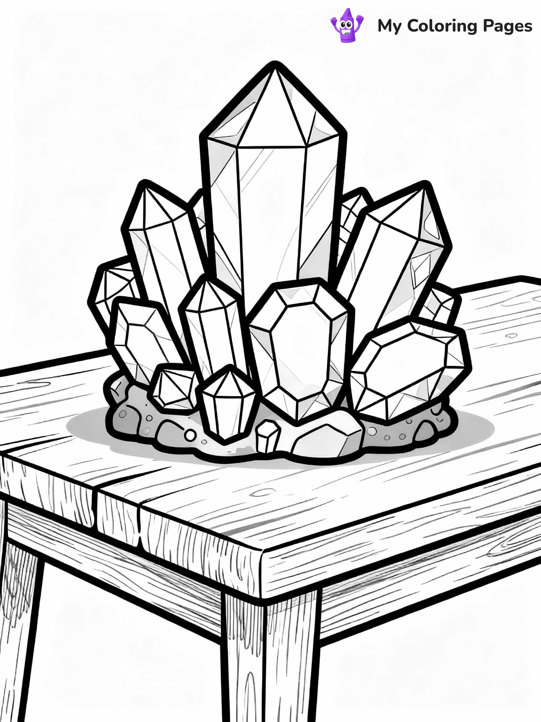 Crystal Coloring Pages - 13