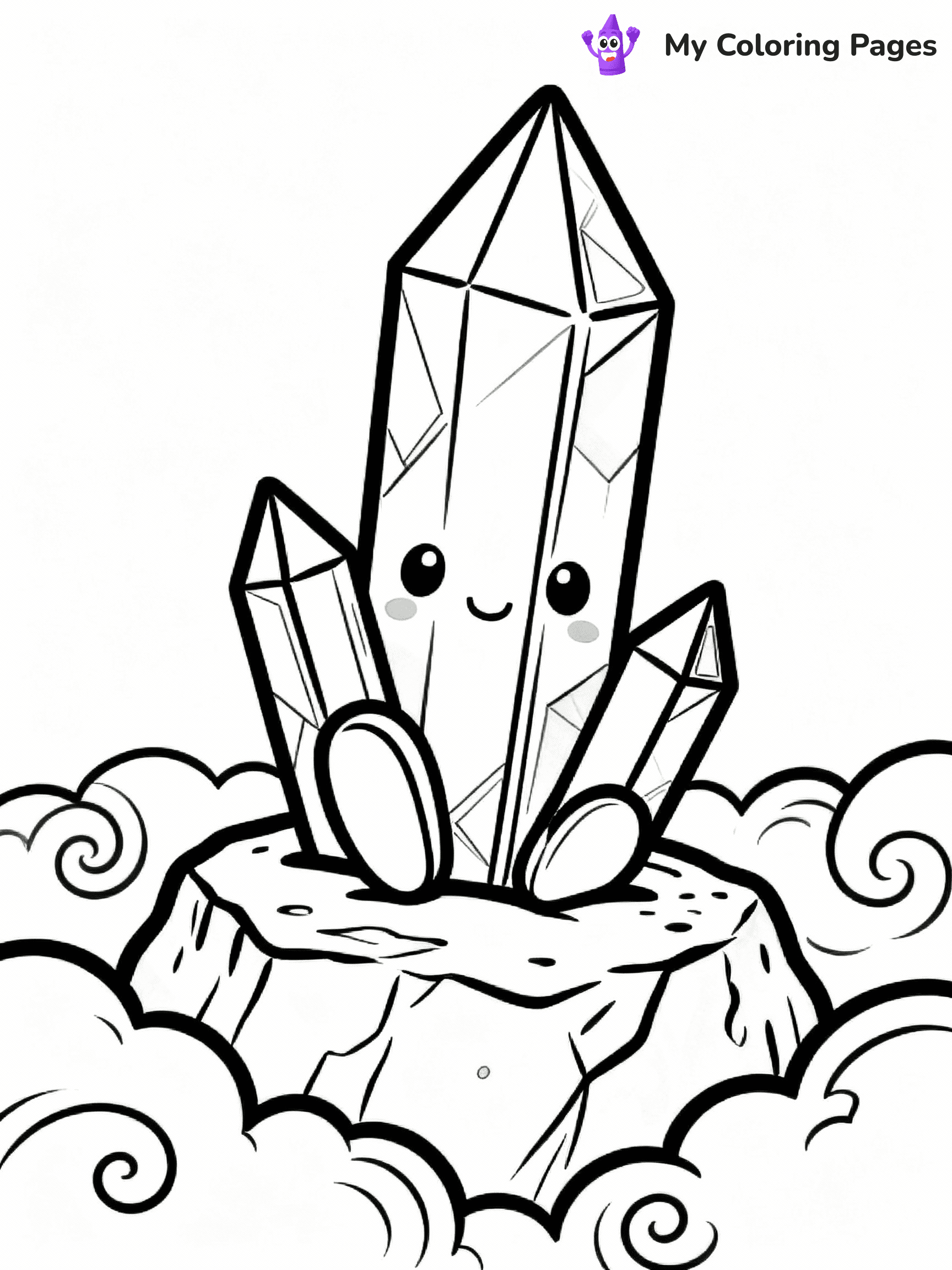Crystal Coloring Pages - 11