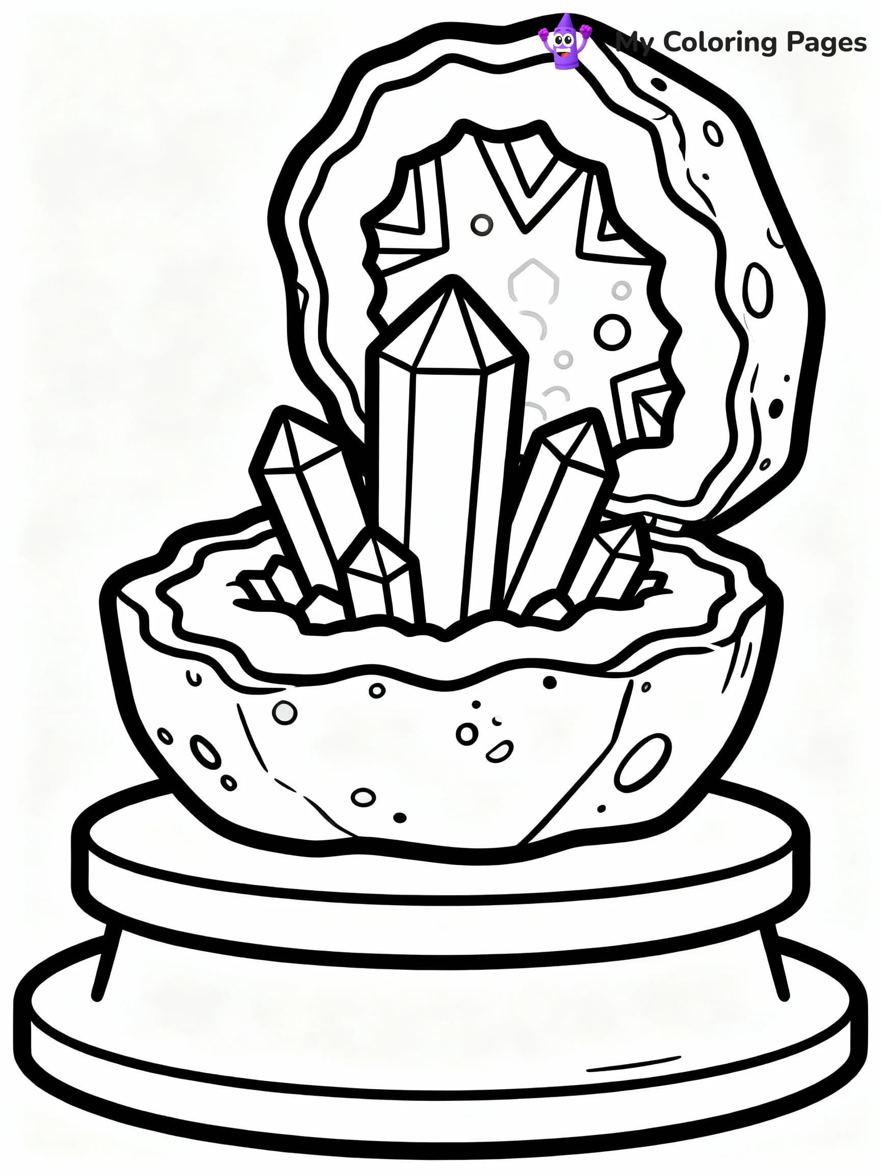 Crystal Coloring Pages - 8