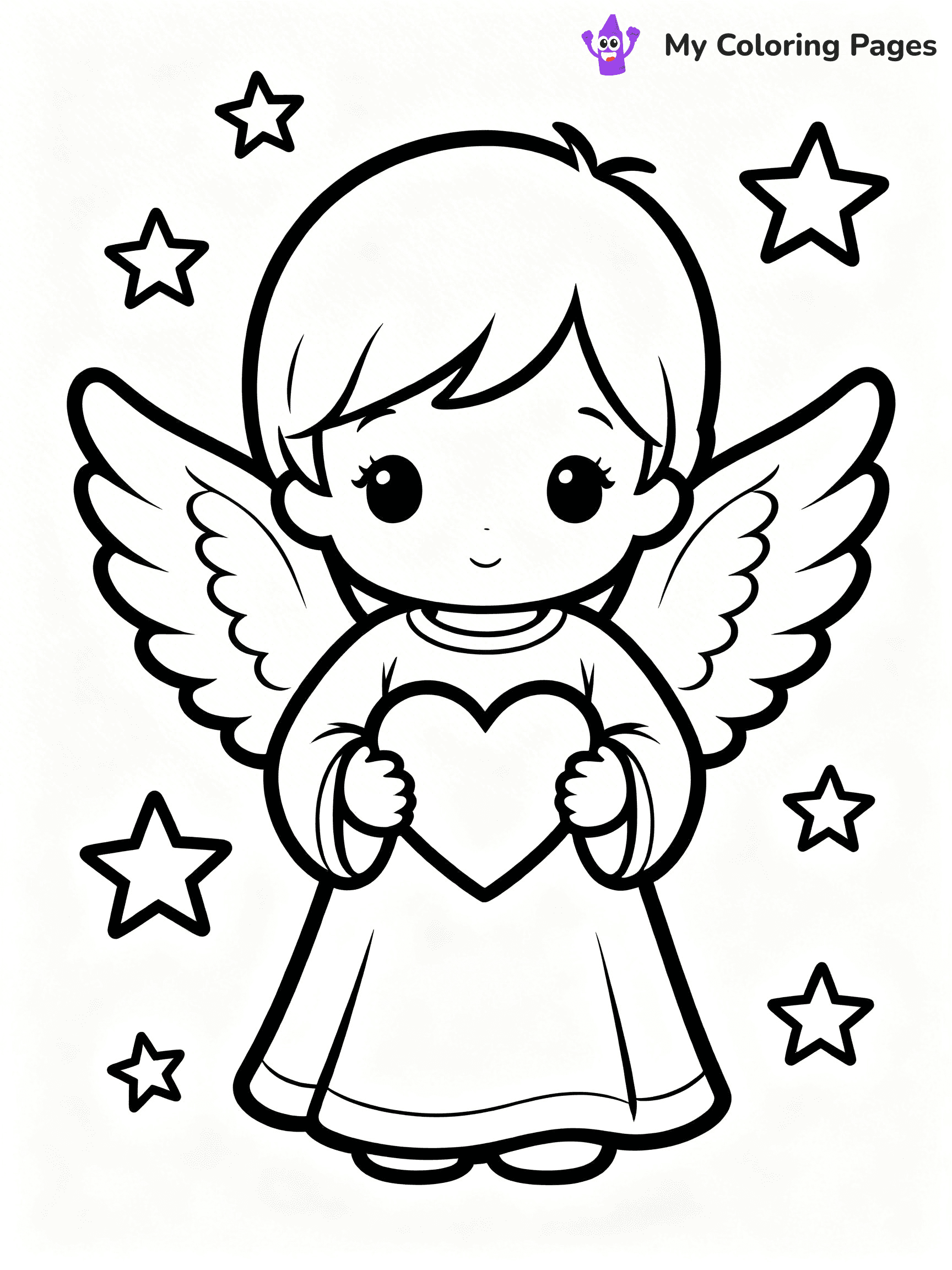 Love Precious Moments Coloring Pages - 24