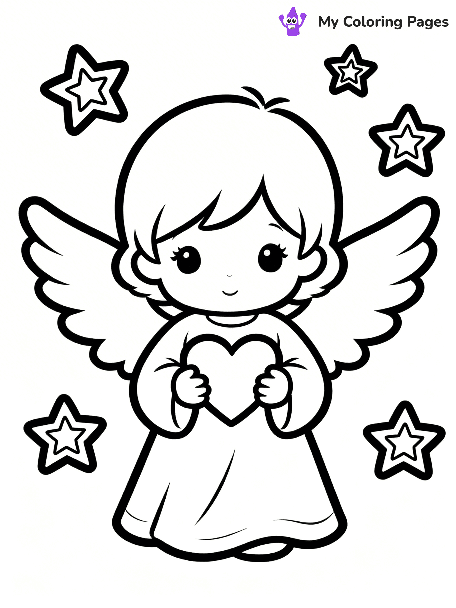 Love Precious Moments Coloring Pages - 22