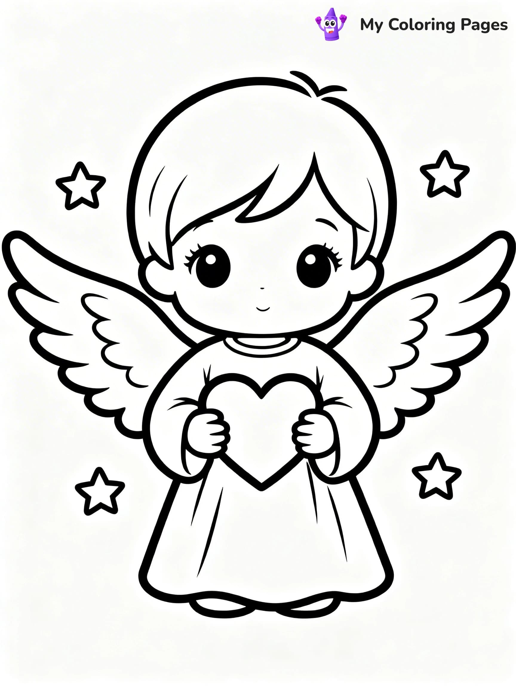 Love Precious Moments Coloring Pages - 21