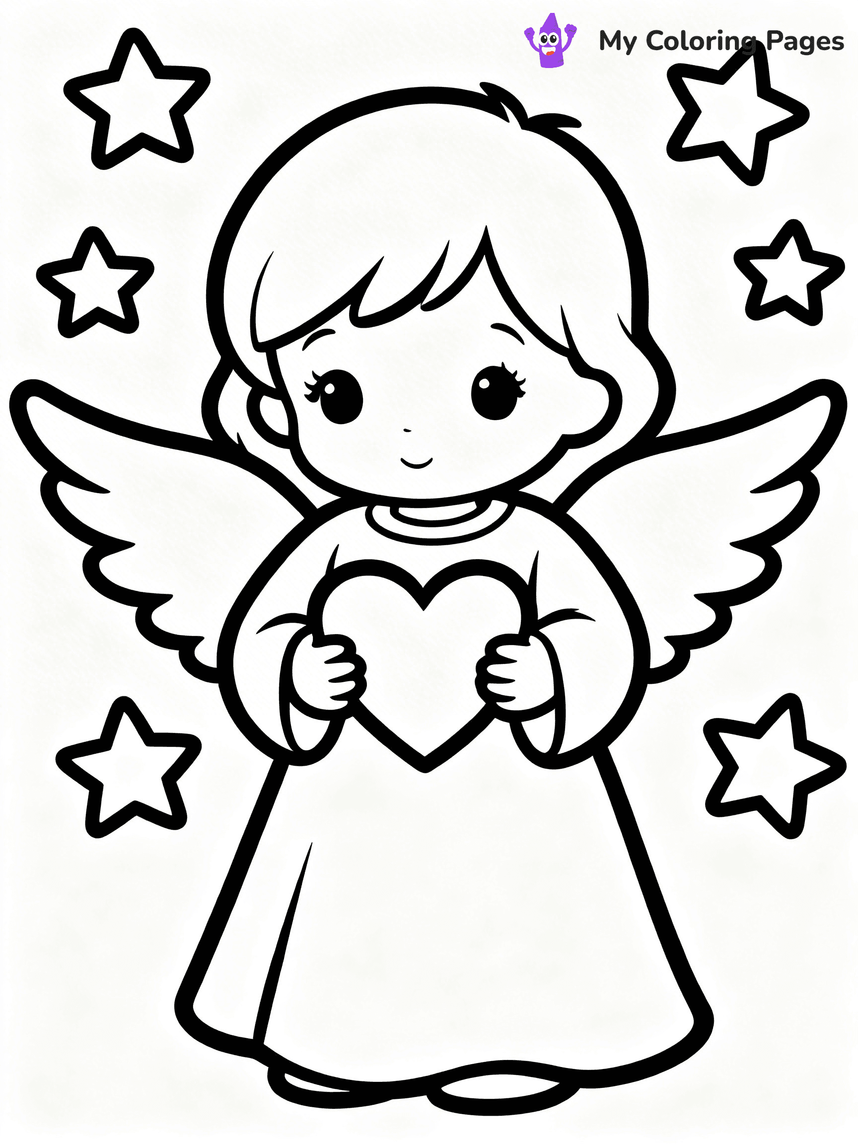 Love Precious Moments Coloring Pages - 20