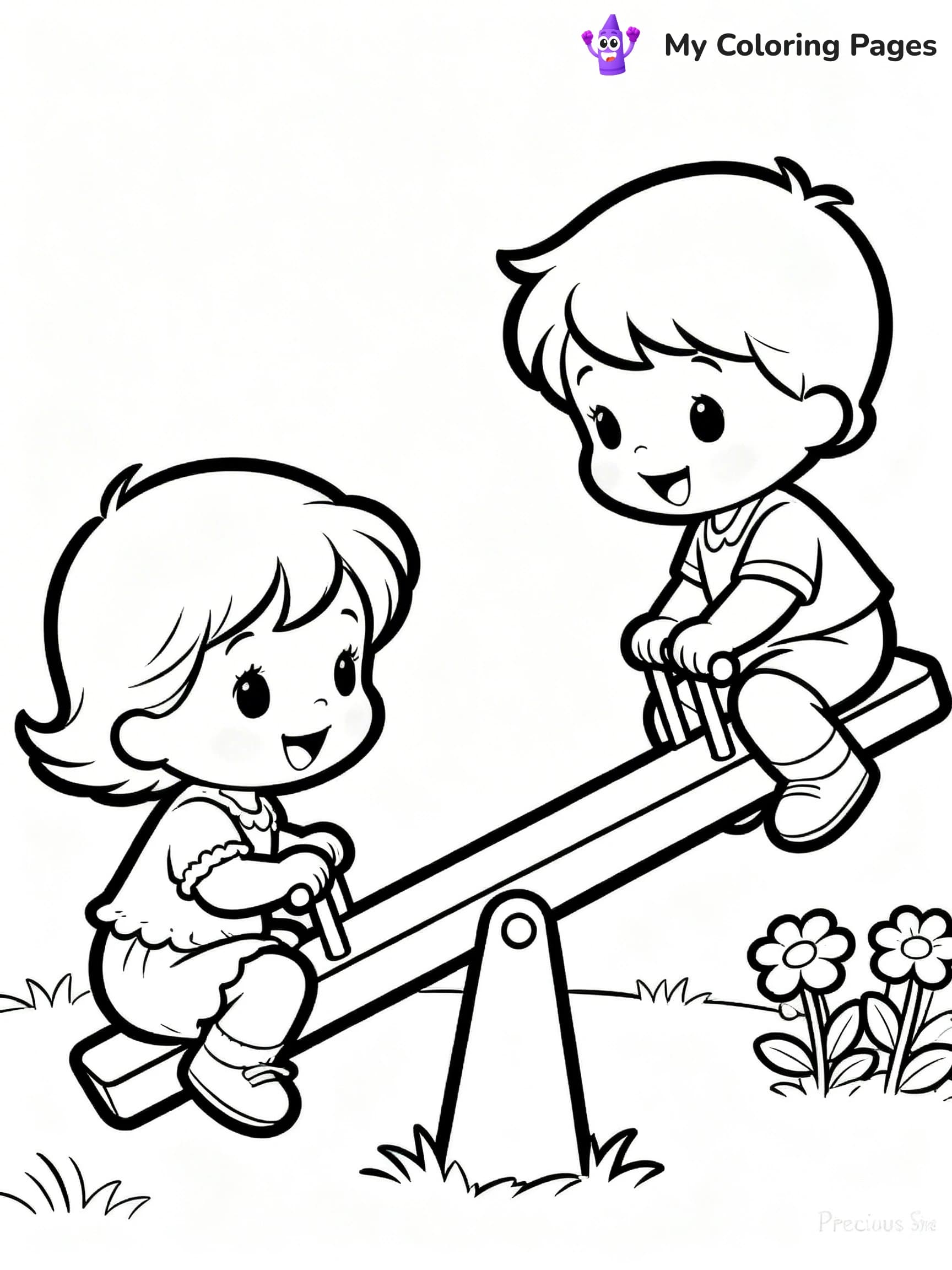 Love Precious Moments Coloring Pages - 16