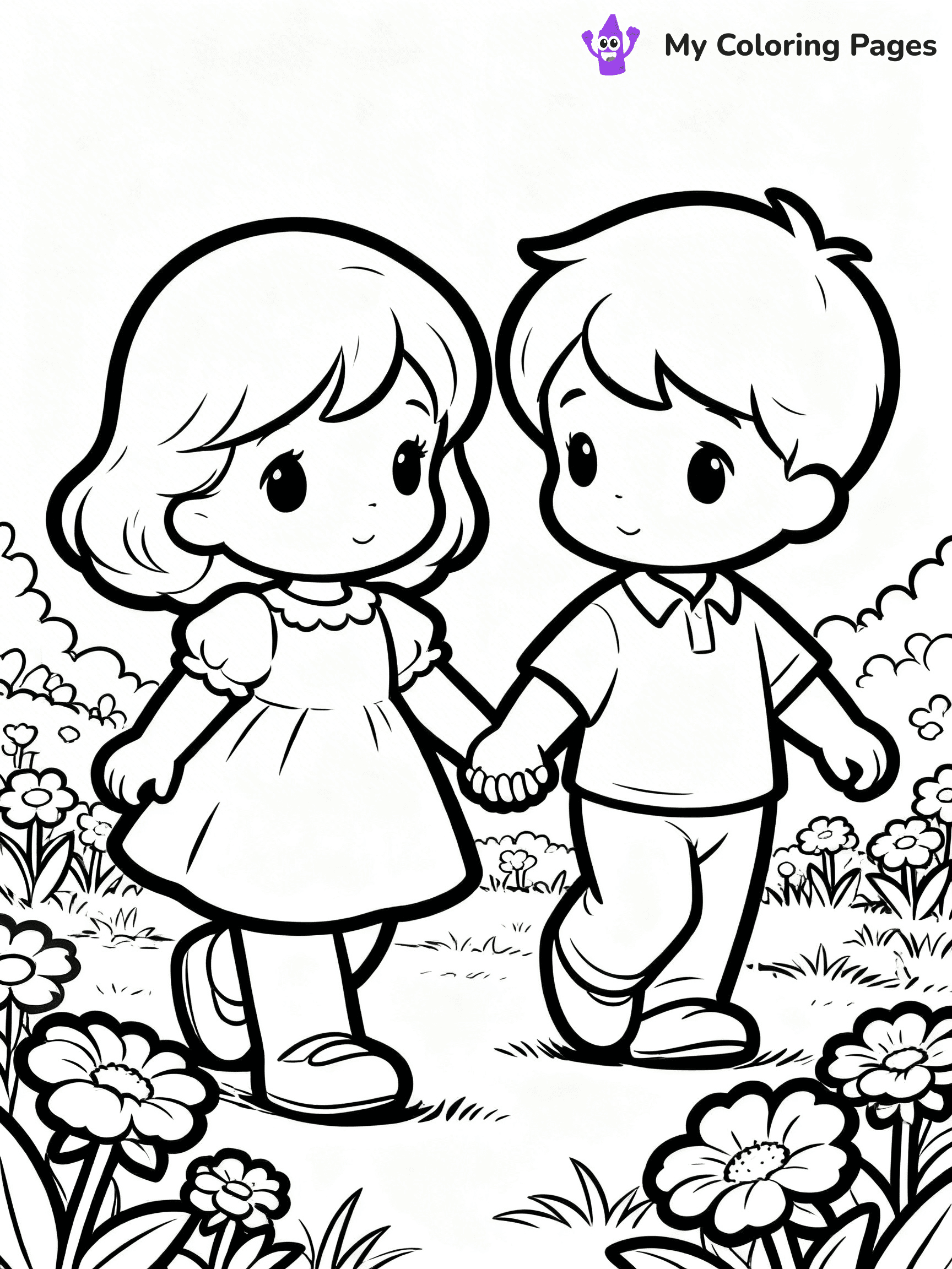 Love Precious Moments Coloring Pages - 9