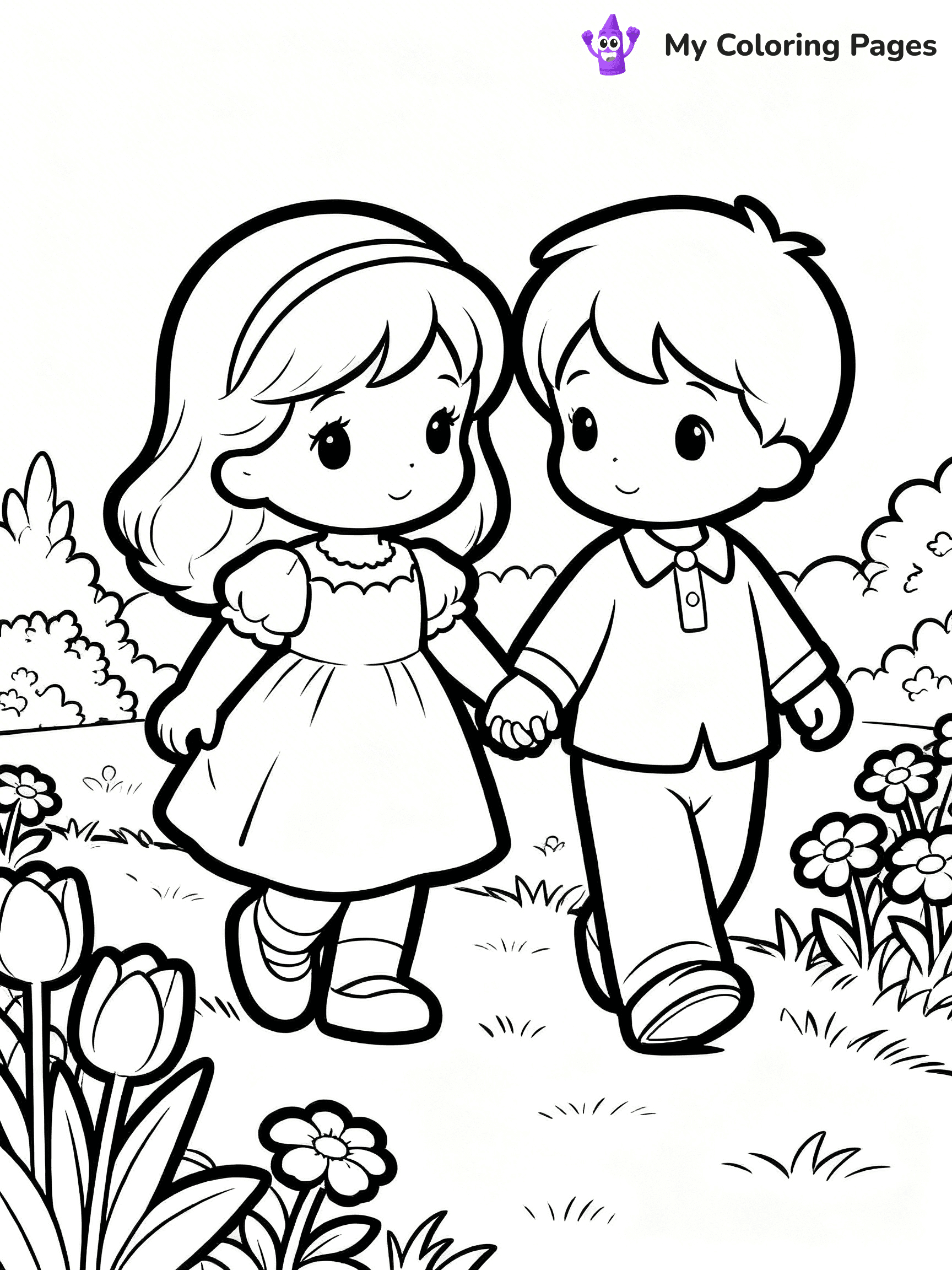 Love Precious Moments Coloring Pages - 8