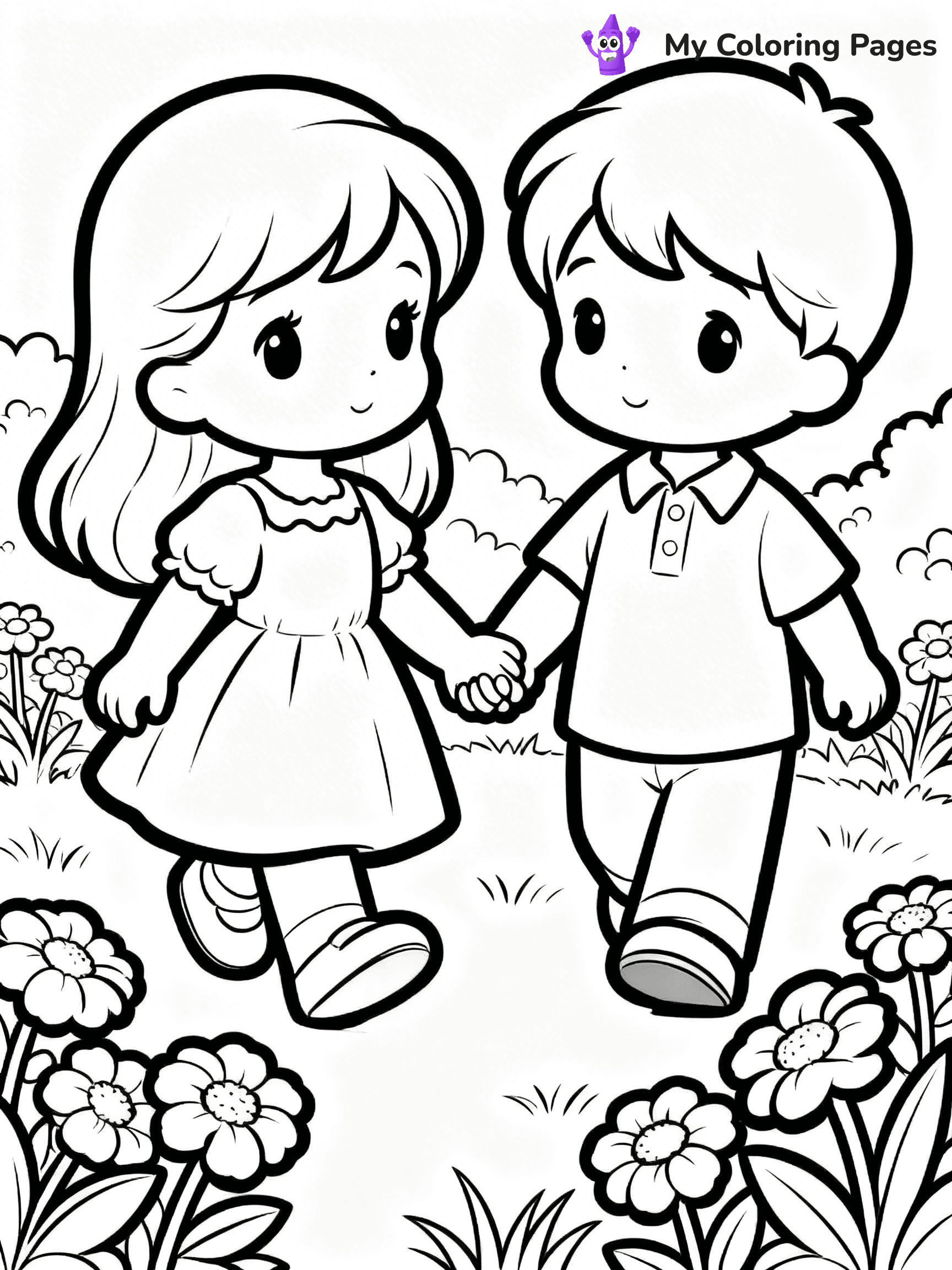 Love Precious Moments Coloring Pages - 5