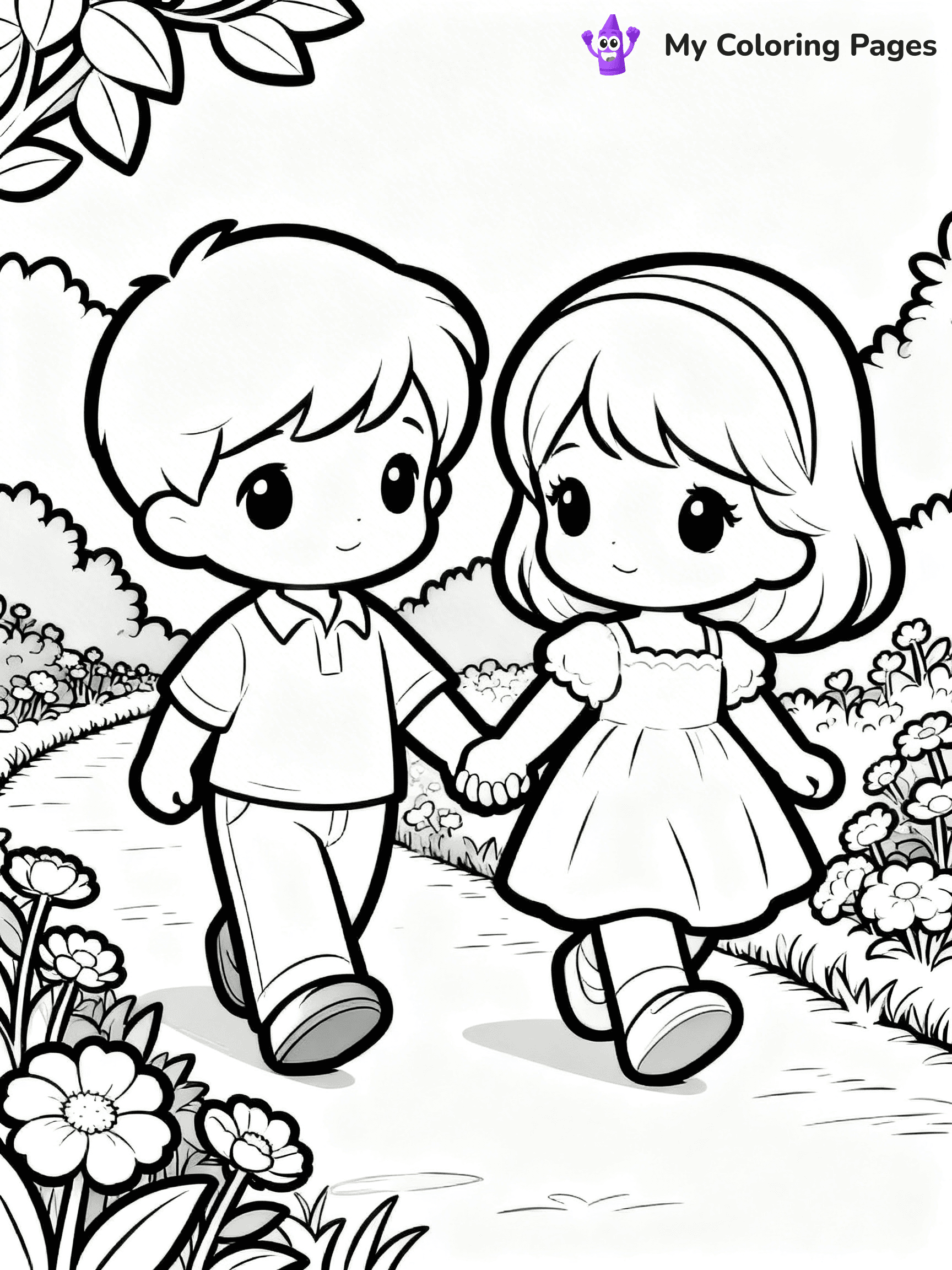Love Precious Moments Coloring Pages - 3