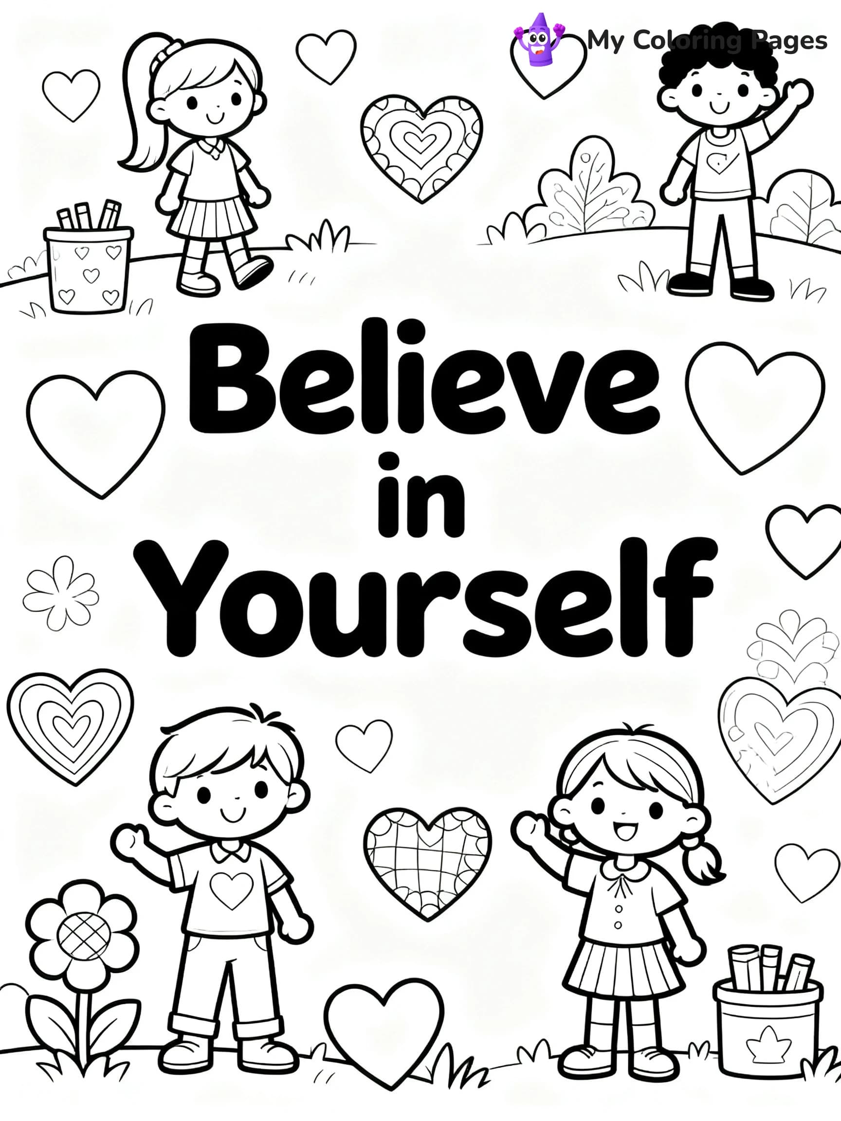 Motivational Coloring Pages For Kids - 14
