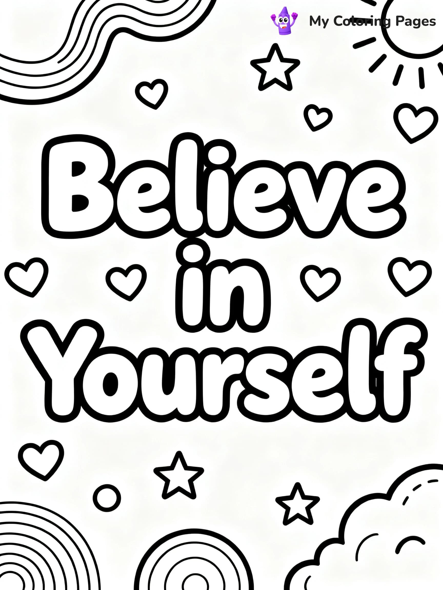 Motivational Coloring Pages For Kids - 12