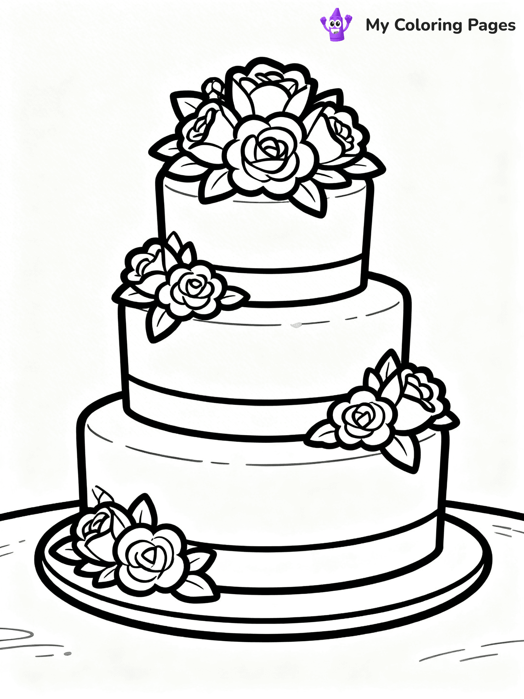 Wedding Cake Coloring Pages - 24