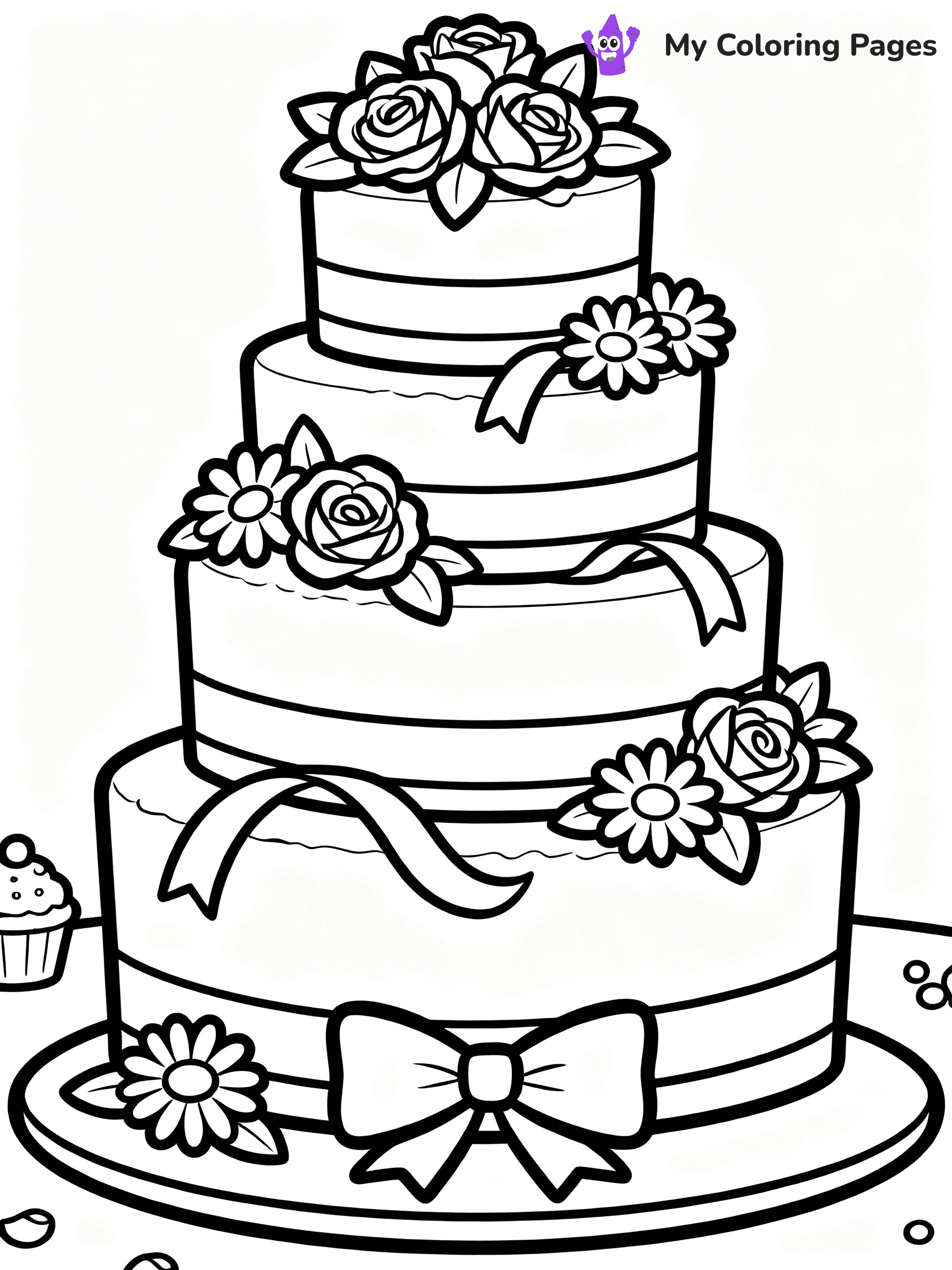 Wedding Cake Coloring Pages - 23