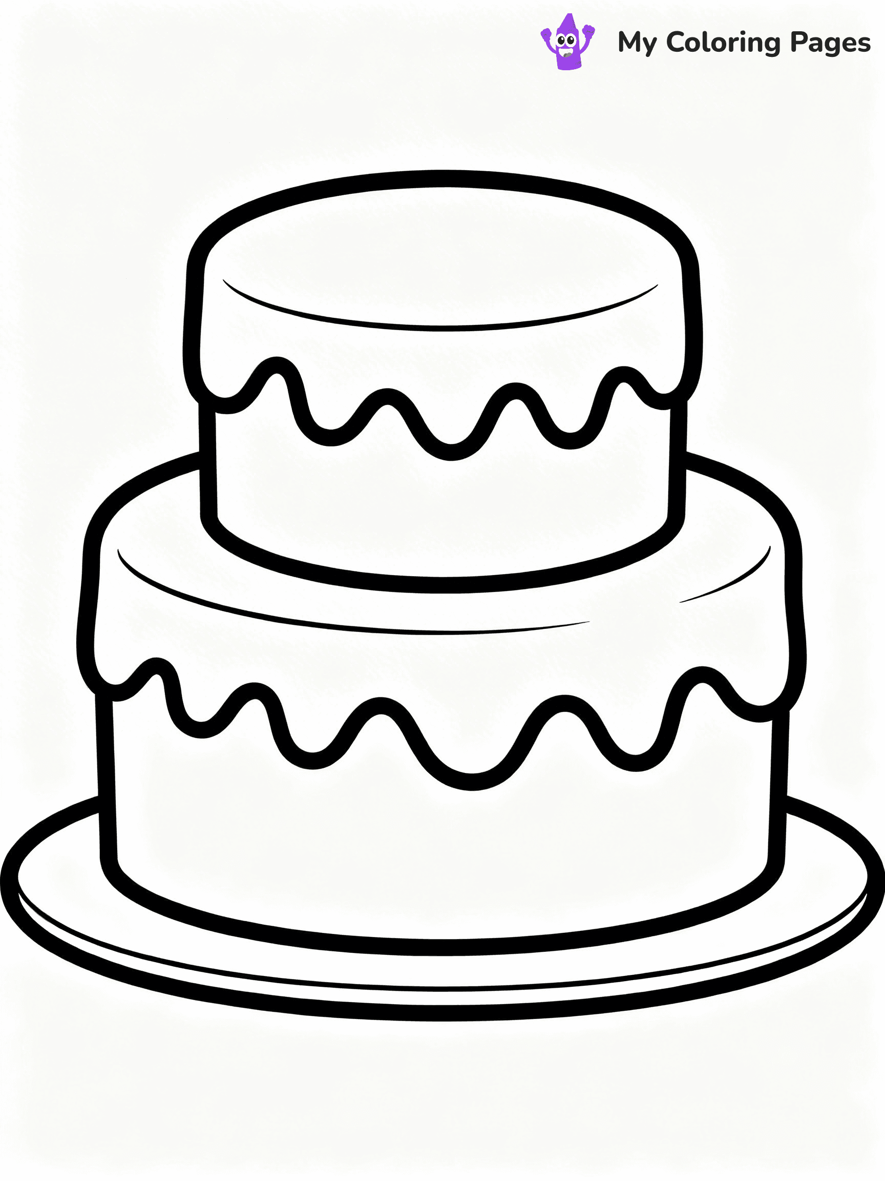 Wedding Cake Coloring Pages - 12