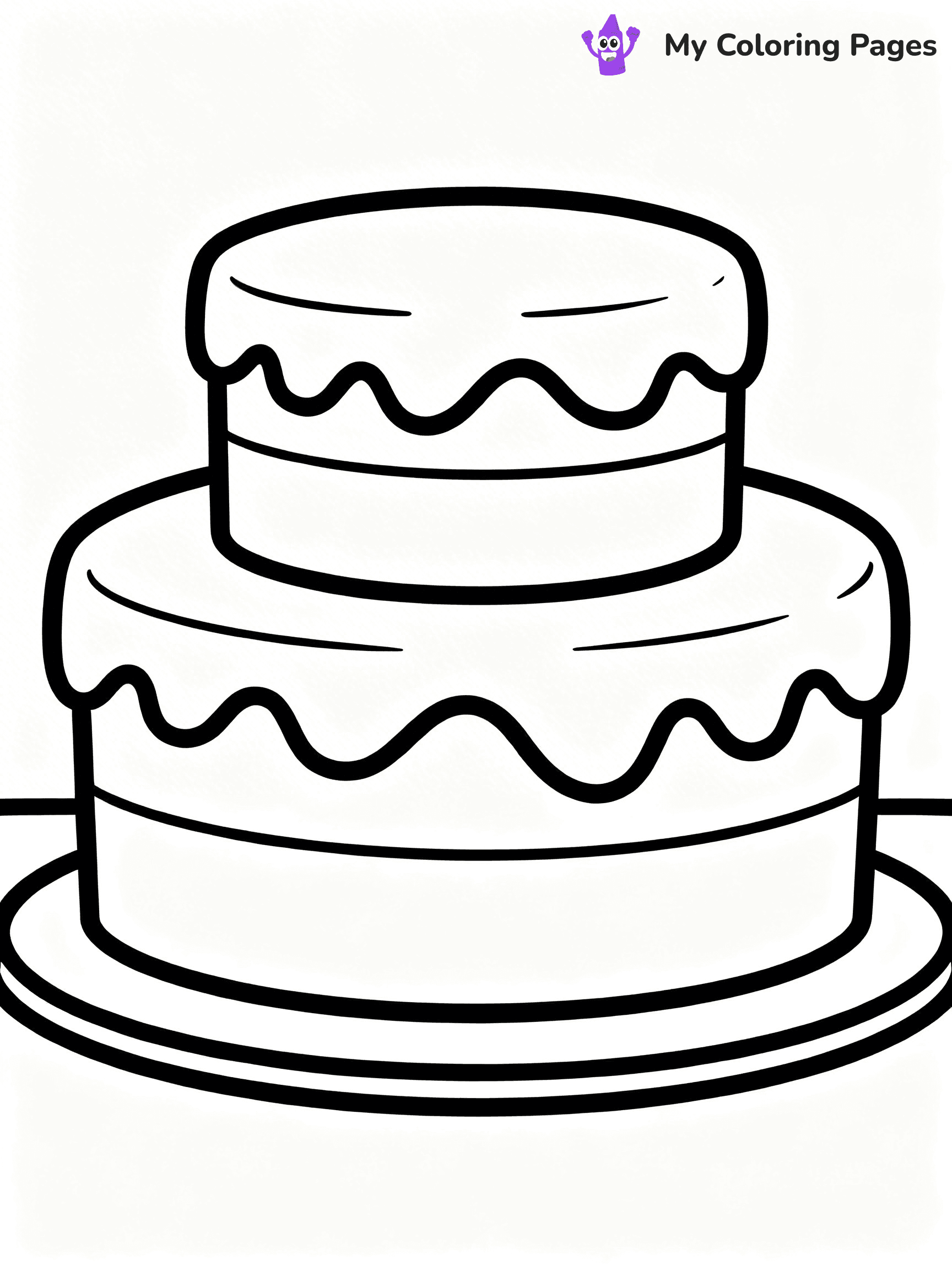 Wedding Cake Coloring Pages - 11