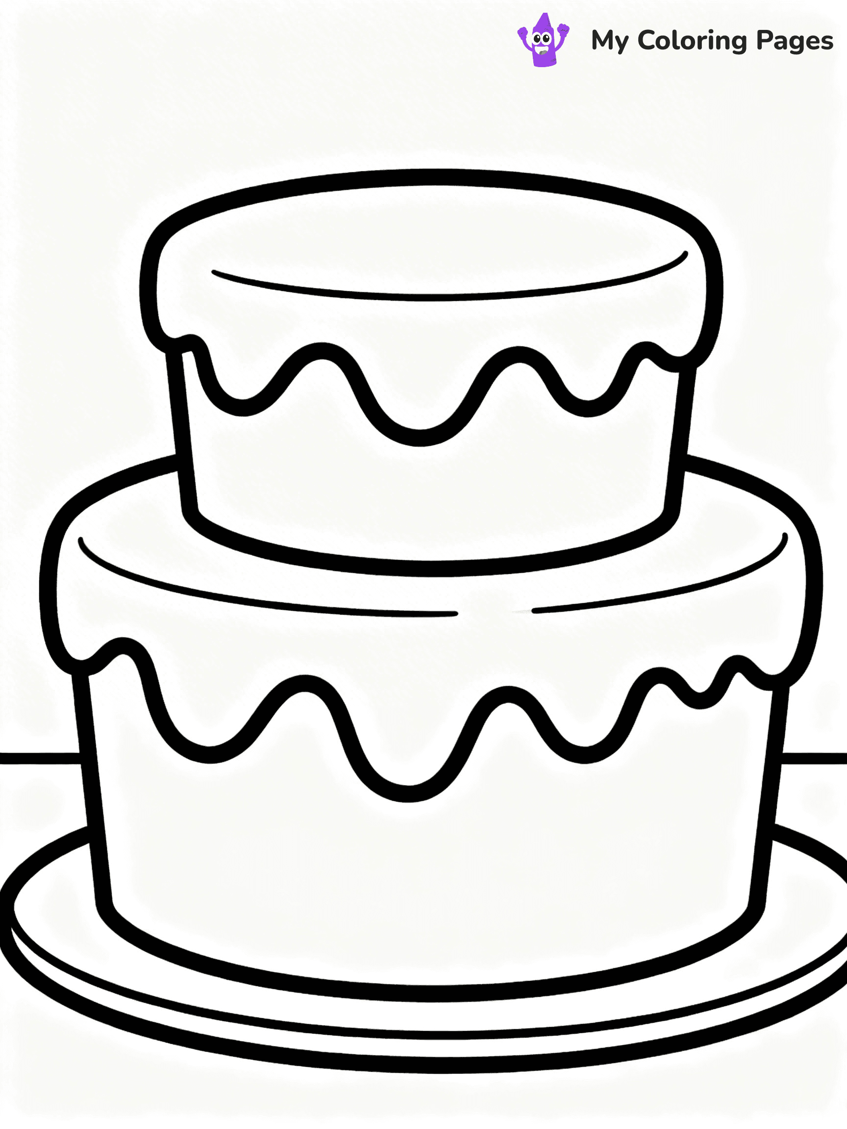 Wedding Cake Coloring Pages - 10
