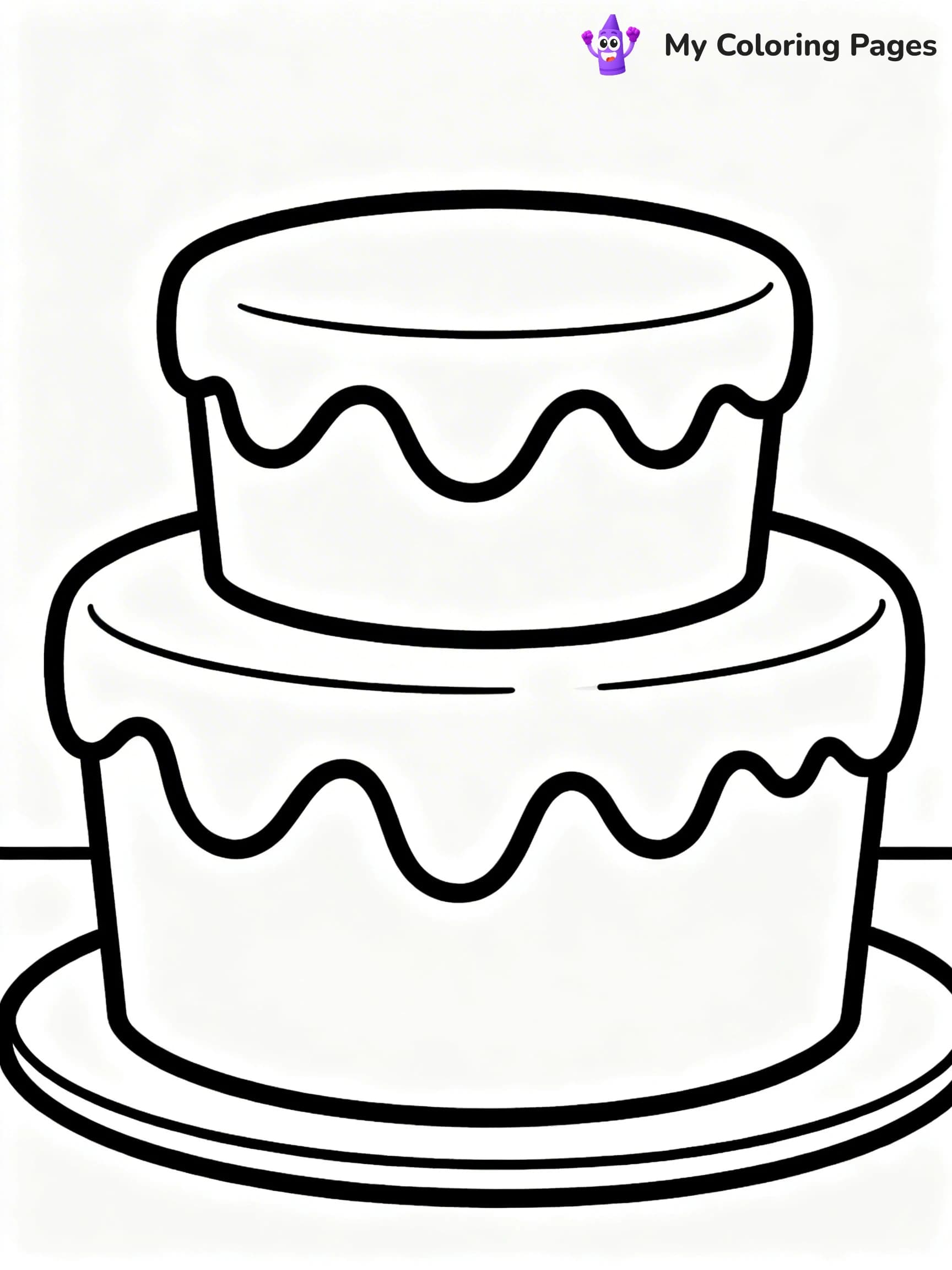 Wedding Cake Coloring Pages - 10