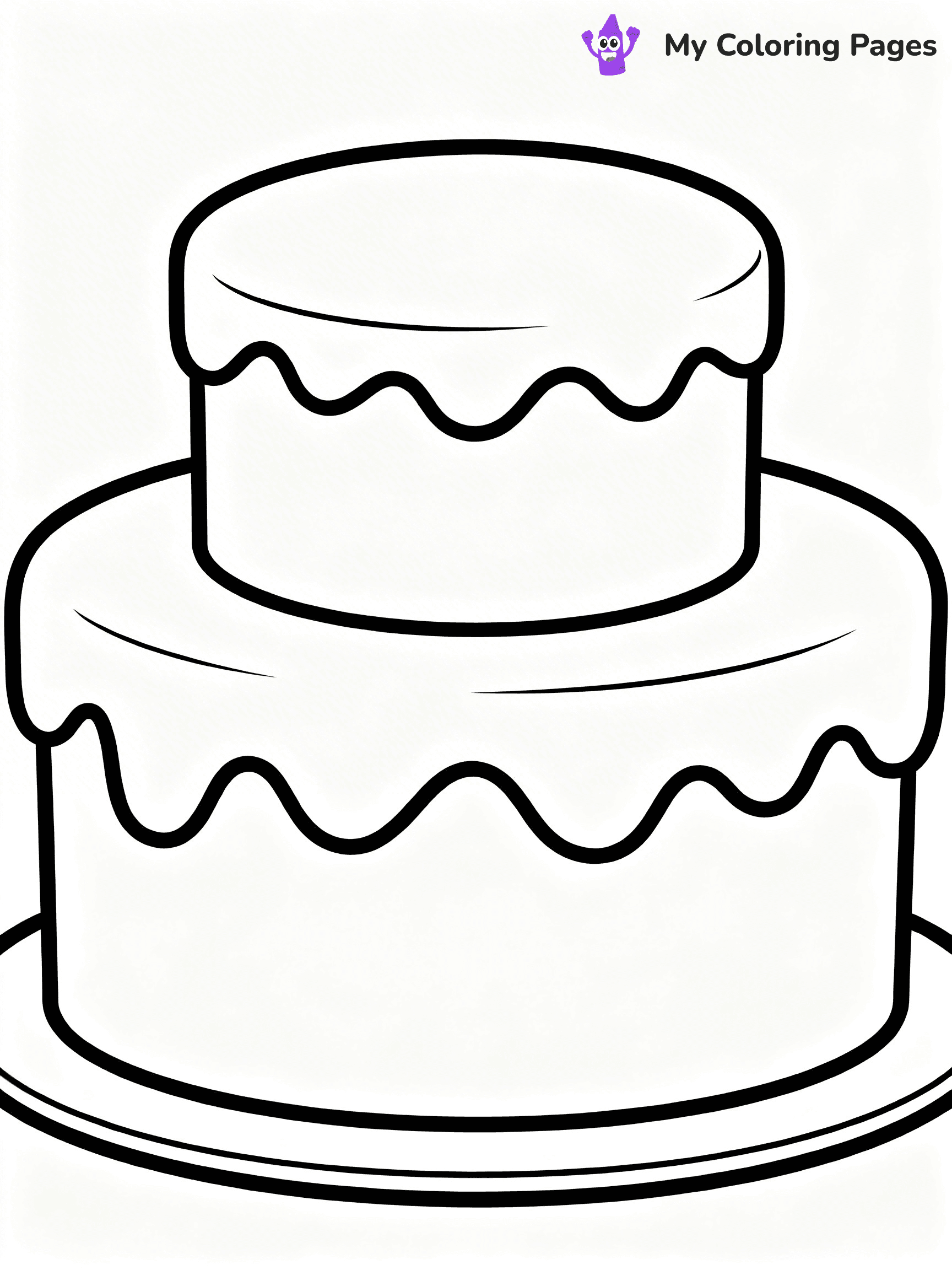 Wedding Cake Coloring Pages - 9
