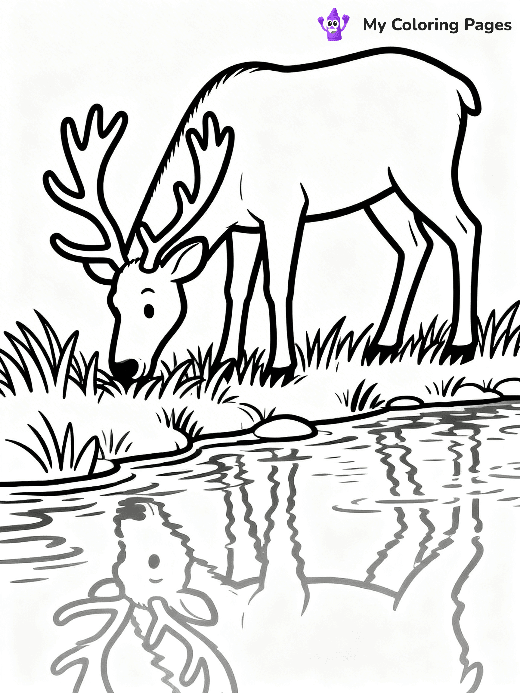 Elk Coloring Pages - 45