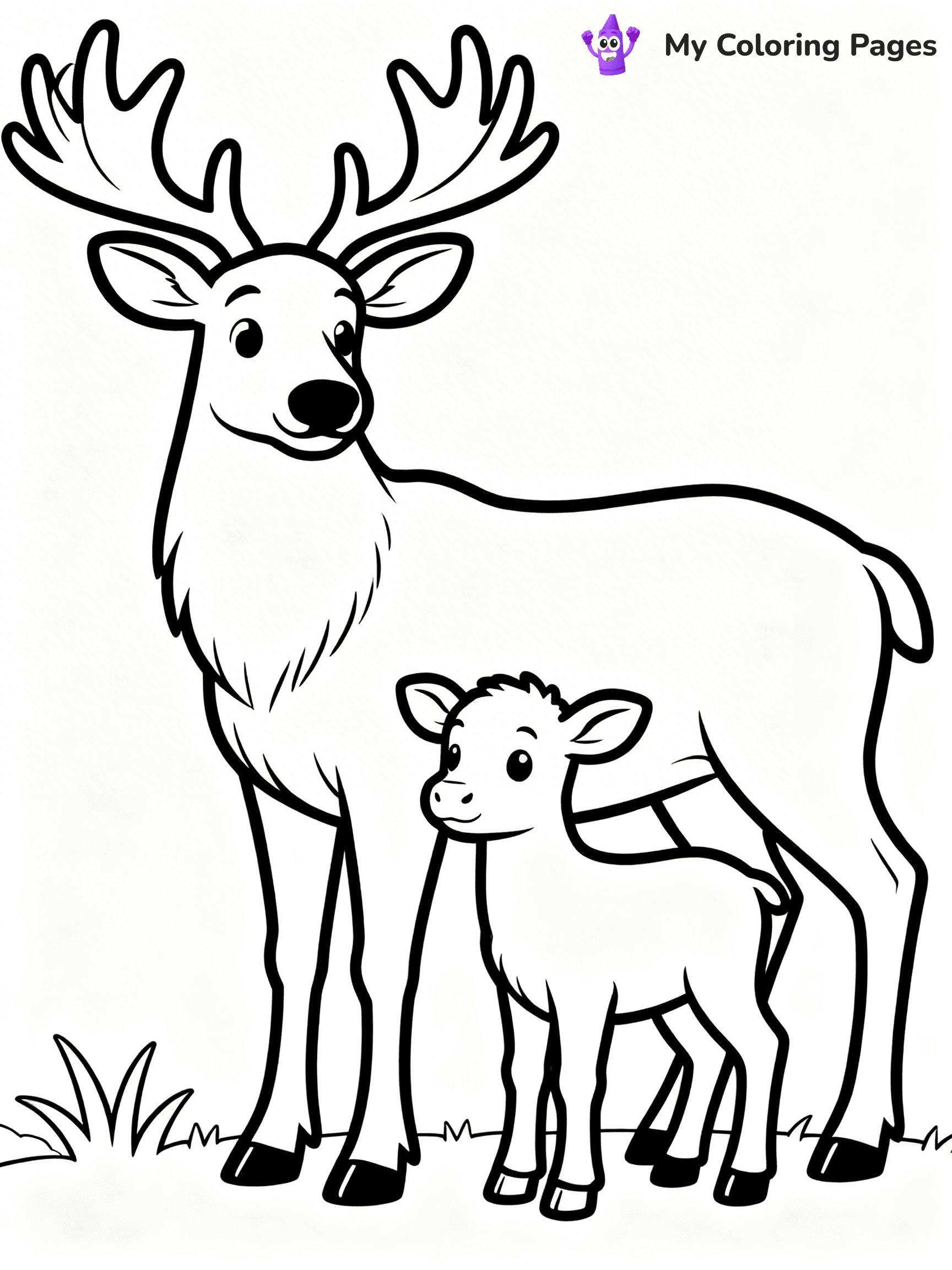Elk Coloring Pages - 30