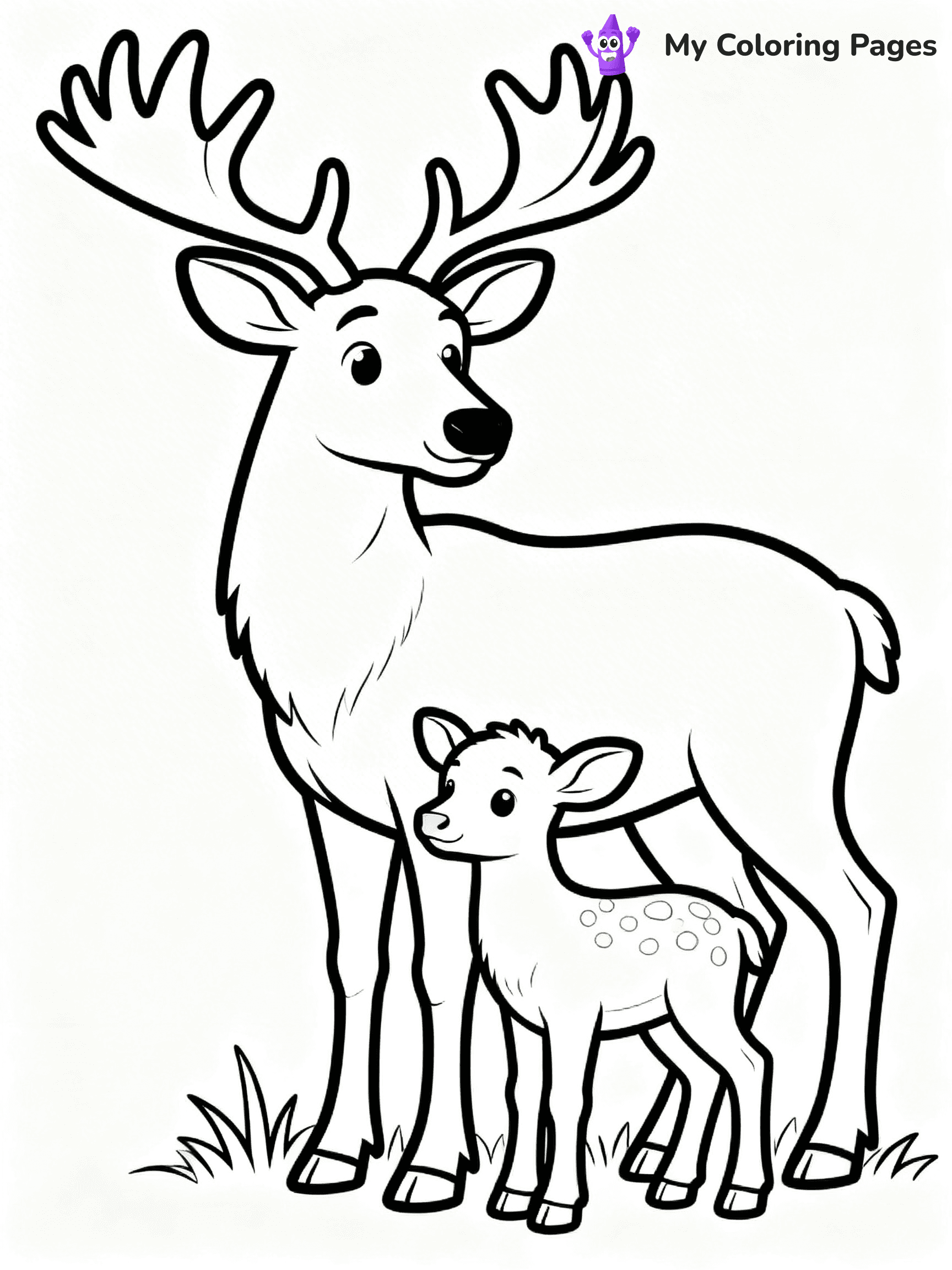 Elk Coloring Pages - 29
