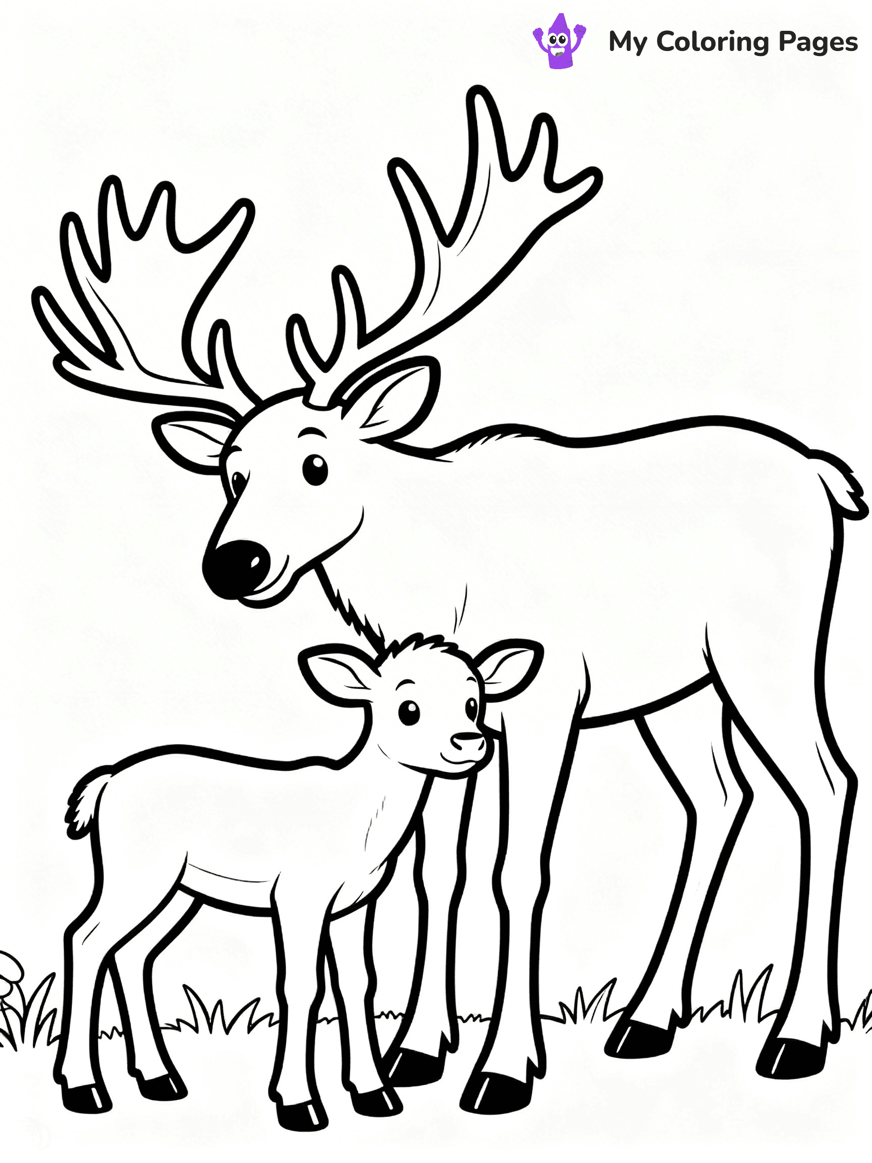 Elk Coloring Pages - 28