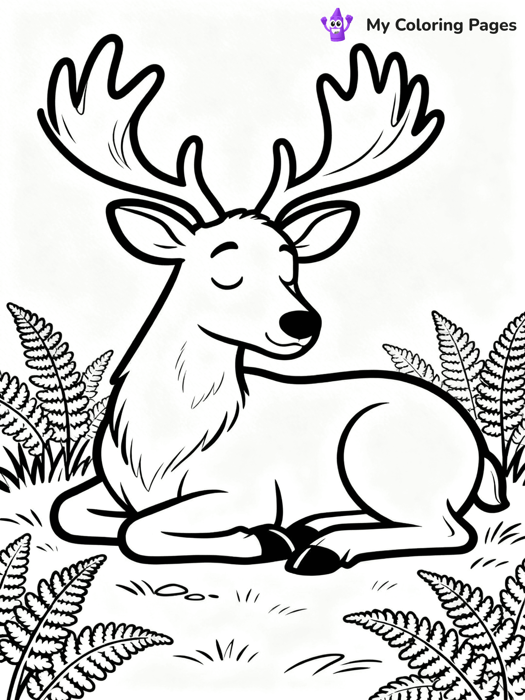 Elk Coloring Pages - 20