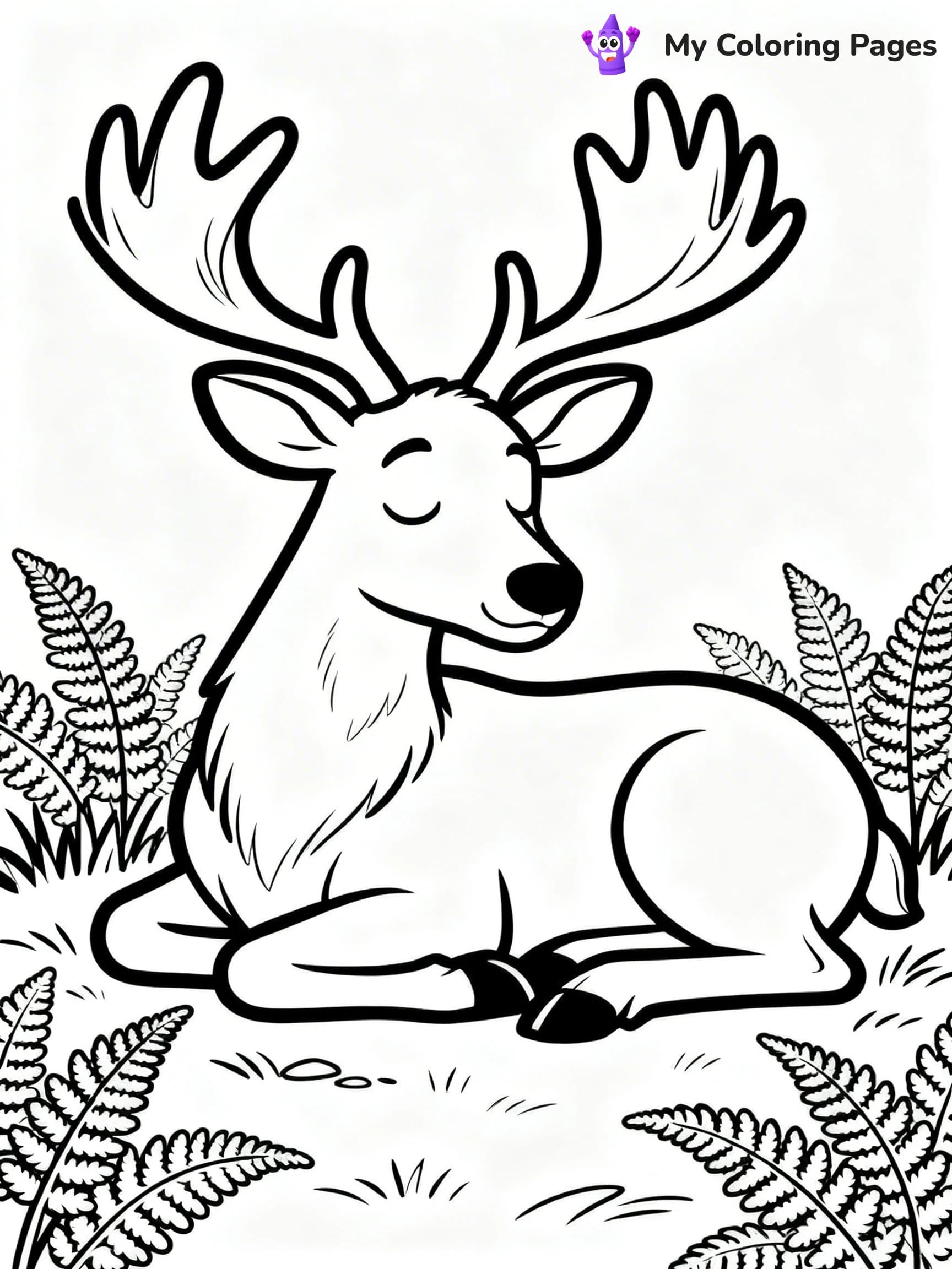 Elk Coloring Pages - 21