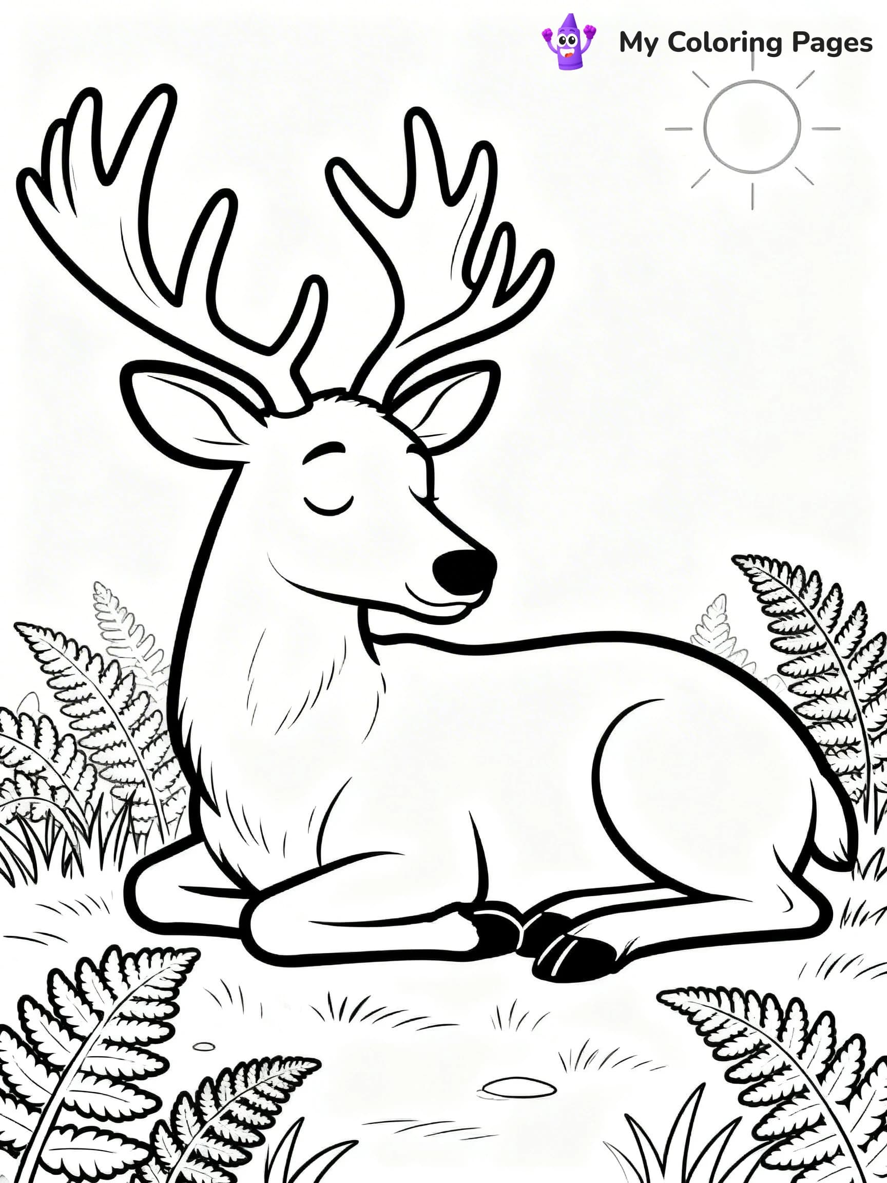 Elk Coloring Pages - 20