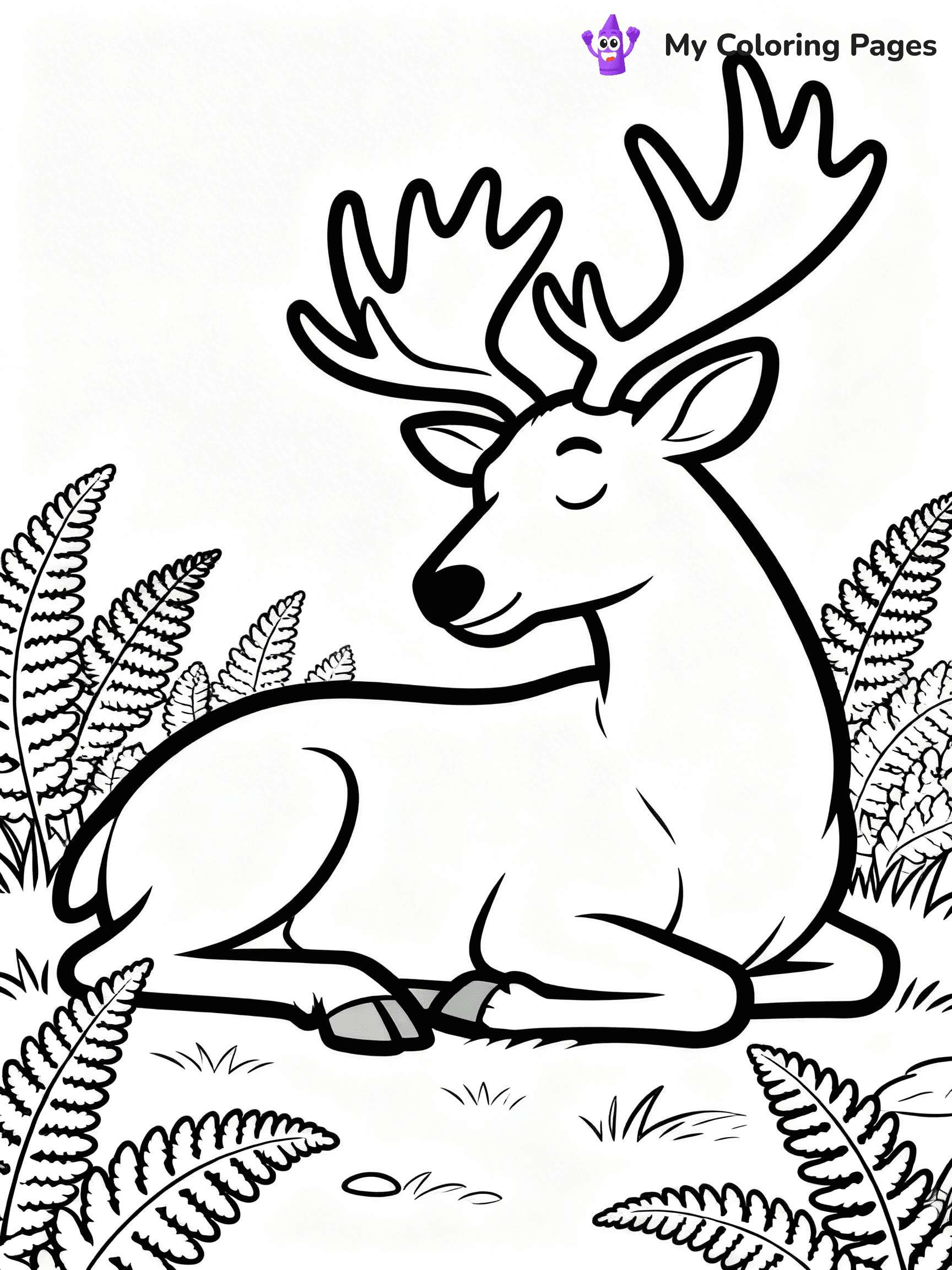 Elk Coloring Pages - 18