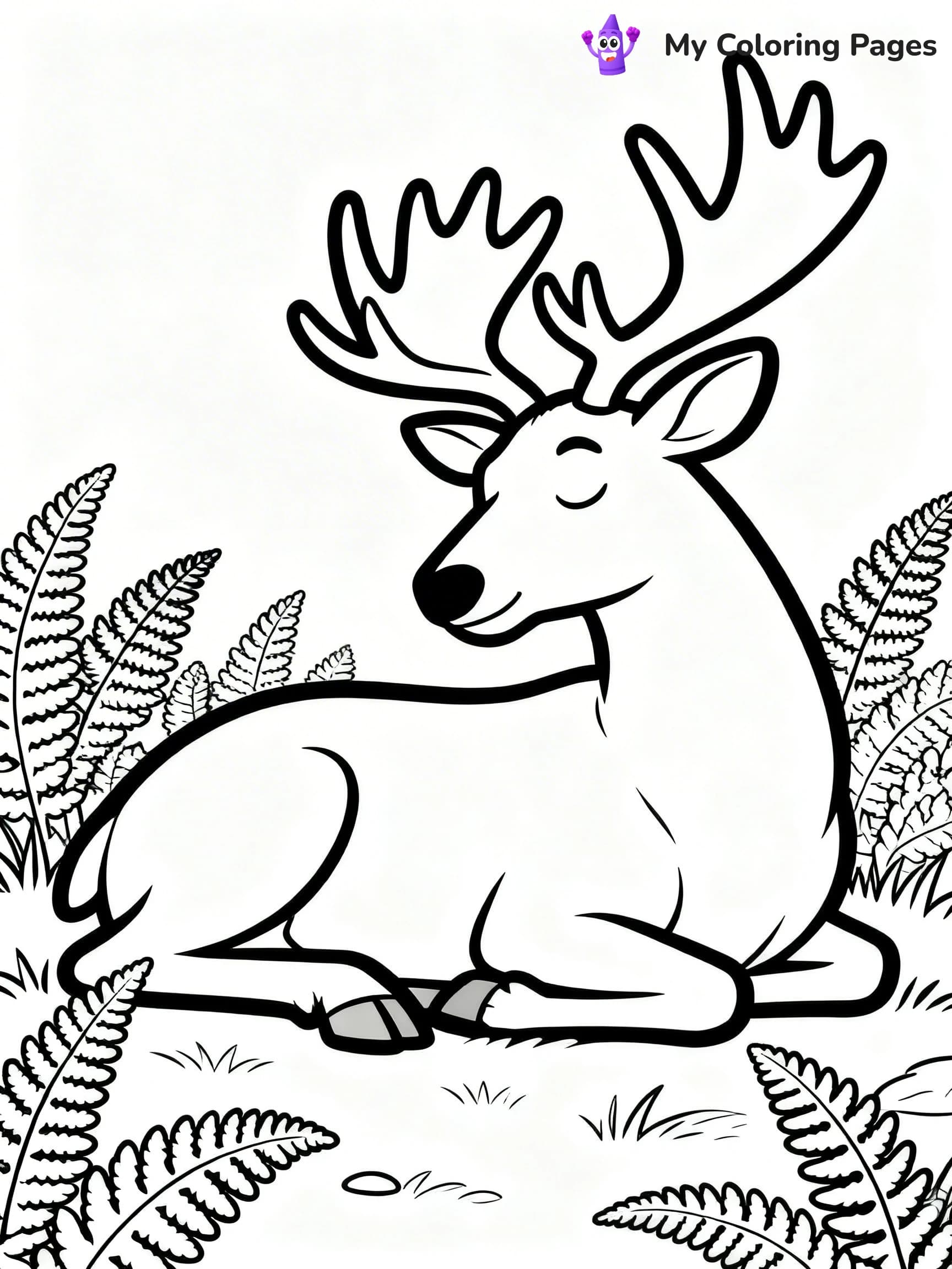 Elk Coloring Pages - 19