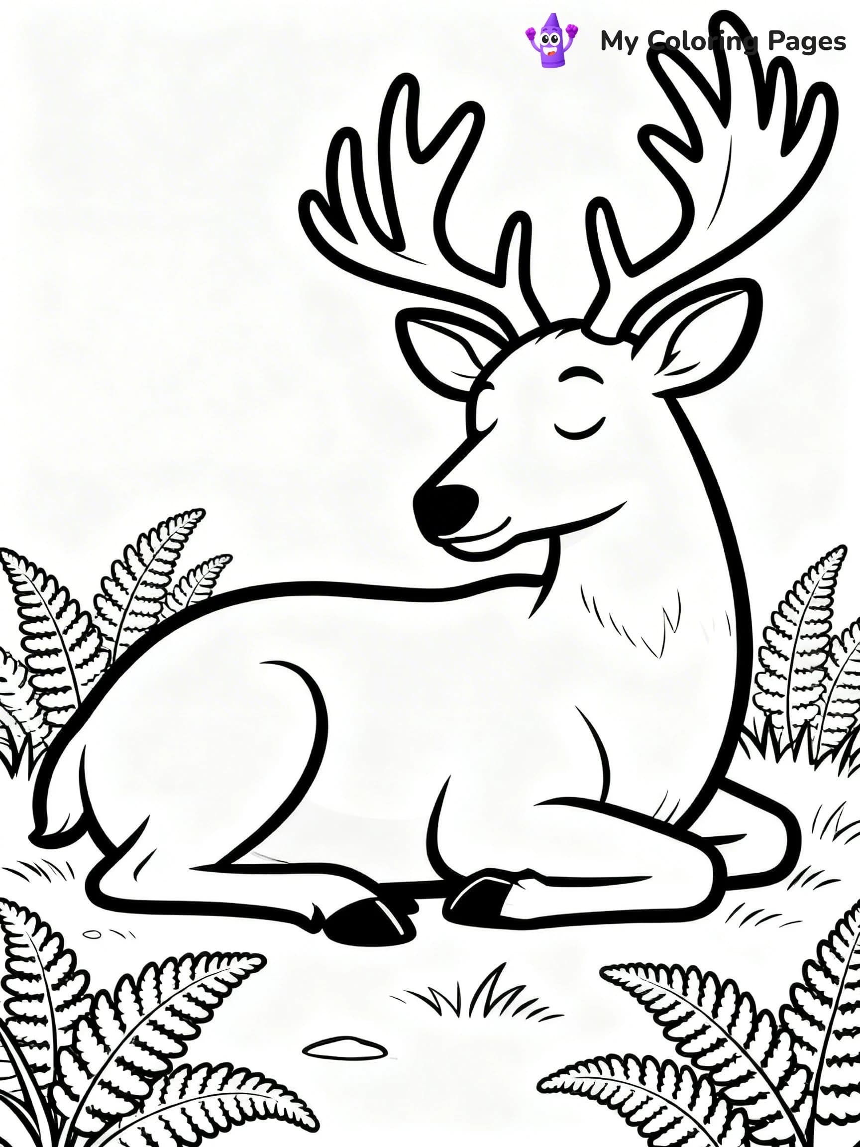 Elk Coloring Pages - 18